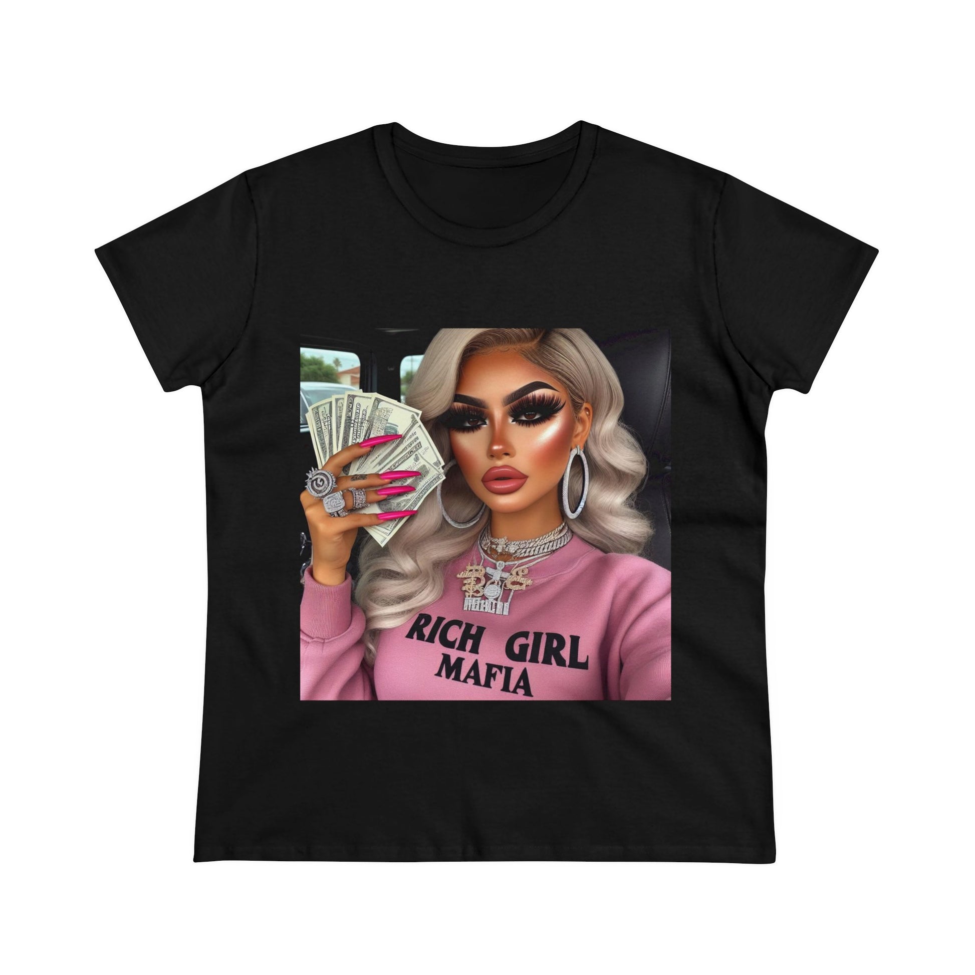 Rich Girl Mafia T-Shirt T-Shirt Printify Black S