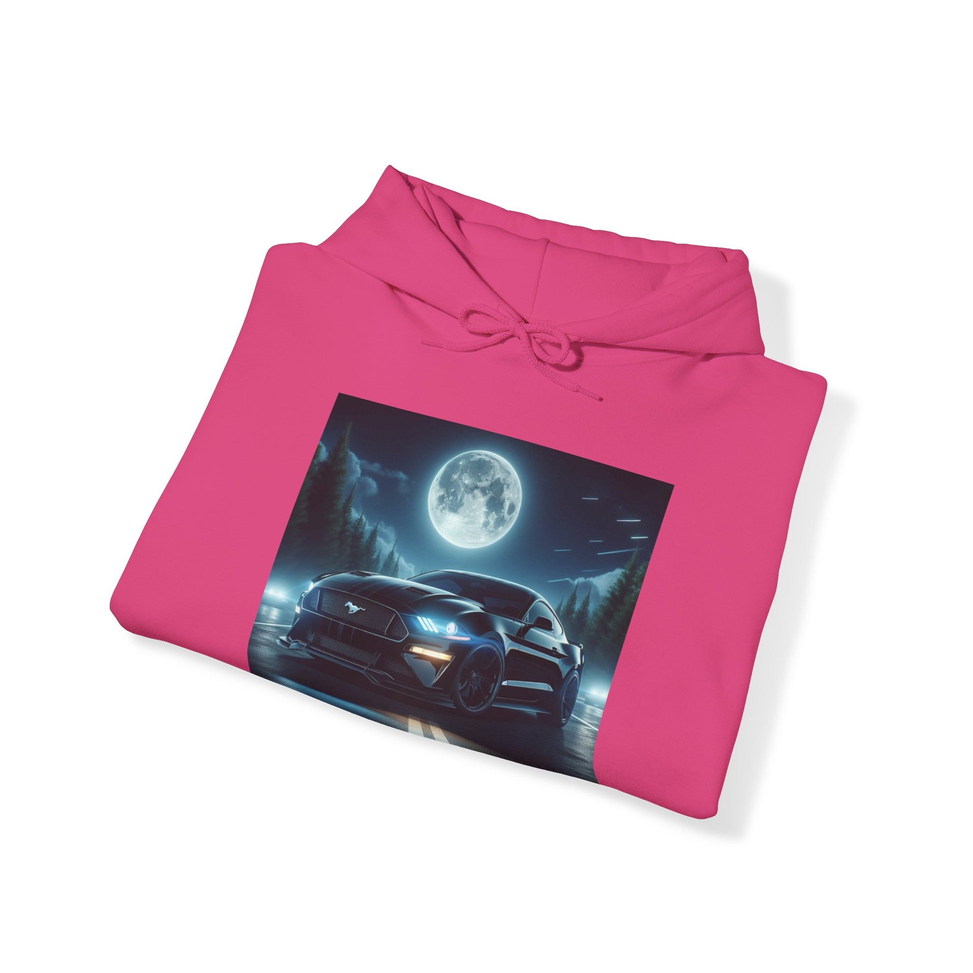 Black Mustang Hoodie Hoodie Printify