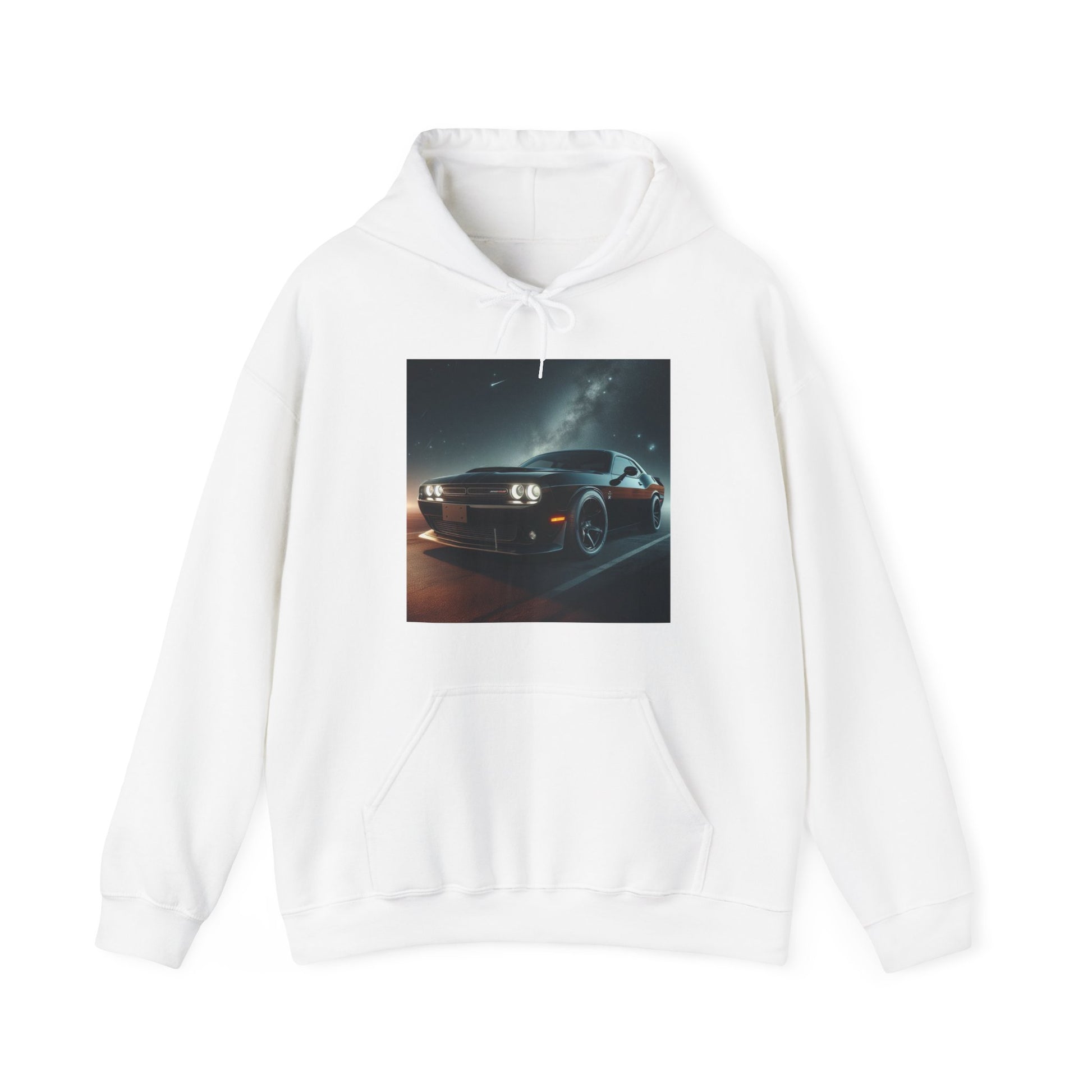 Black Challenger Hoodie Hoodie Printify White S