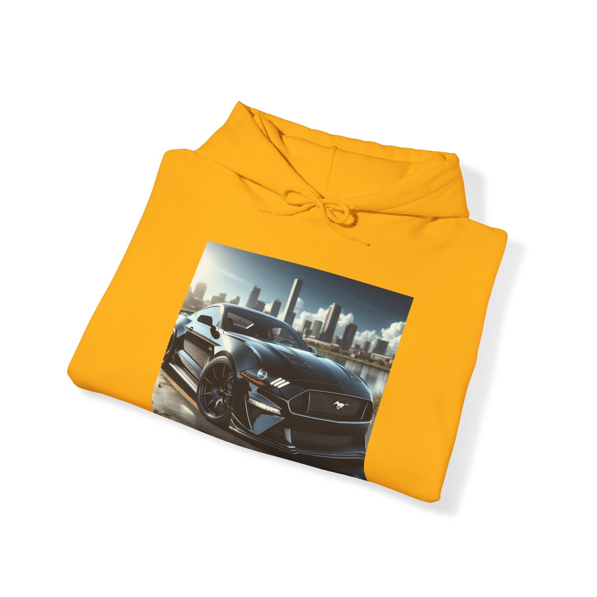 Black Mustang Hoodie Hoodie Printify