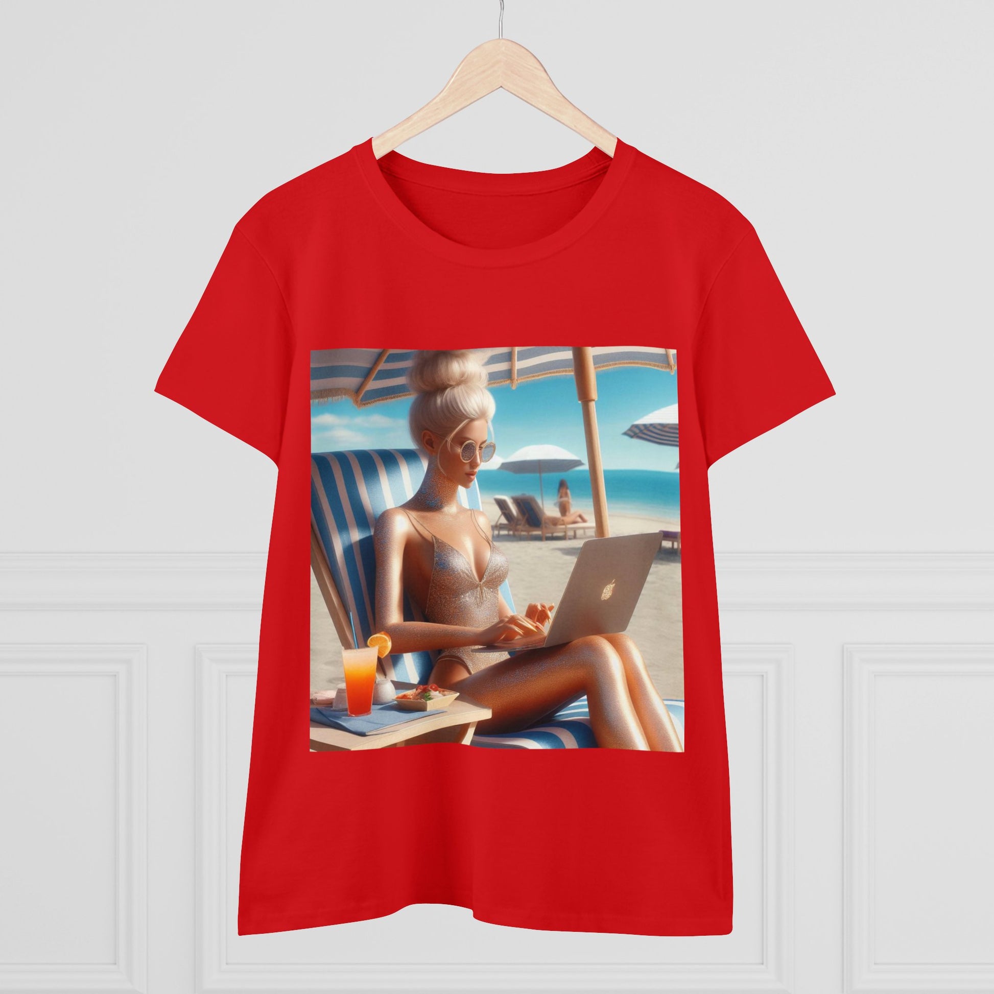 Work Day at the Beach T-Shirt T-Shirt Printify