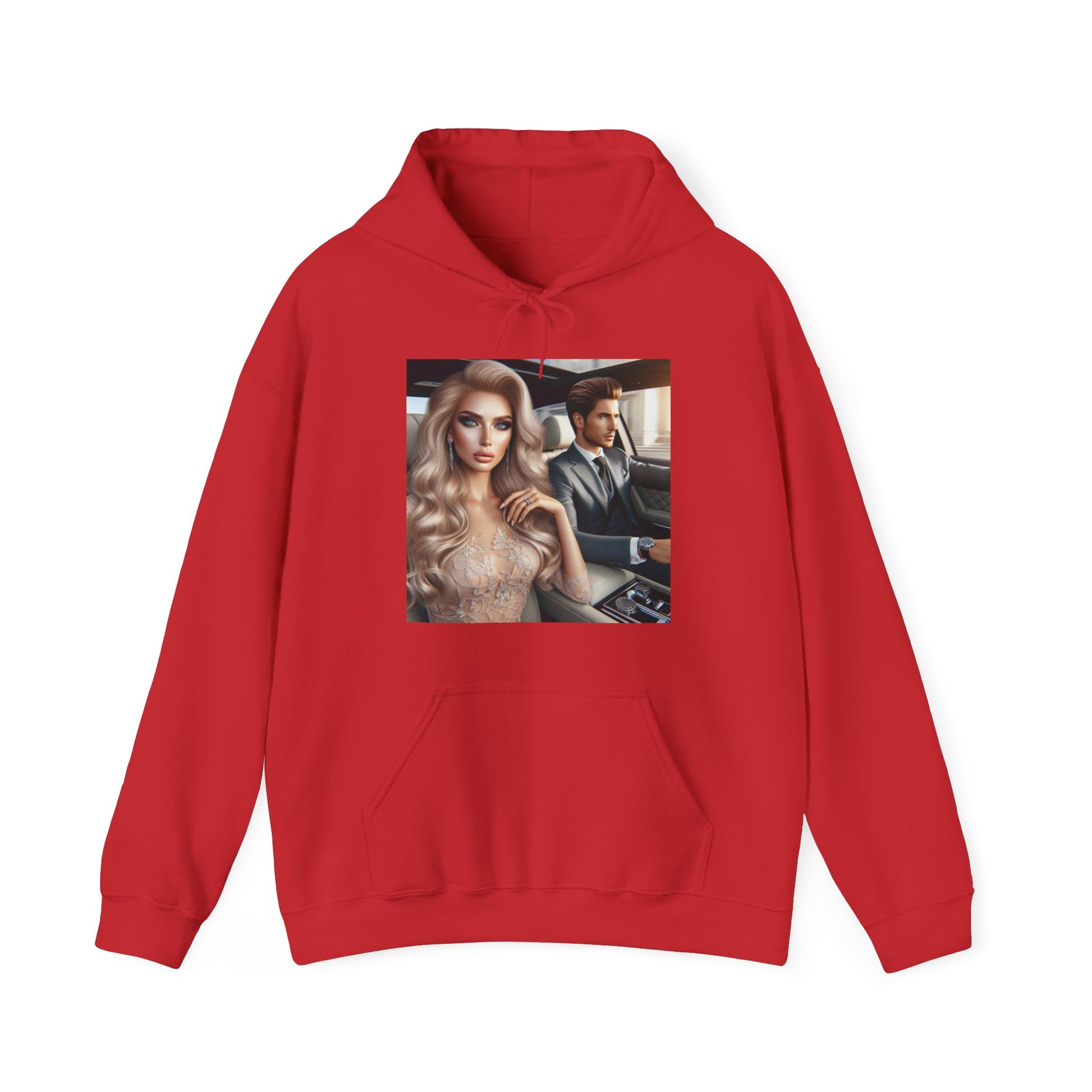 Elegant Drive Hoodie Hoodie Printify Red S