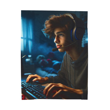 Game Time Plush Blanket All Over Prints Printify 60" × 80"