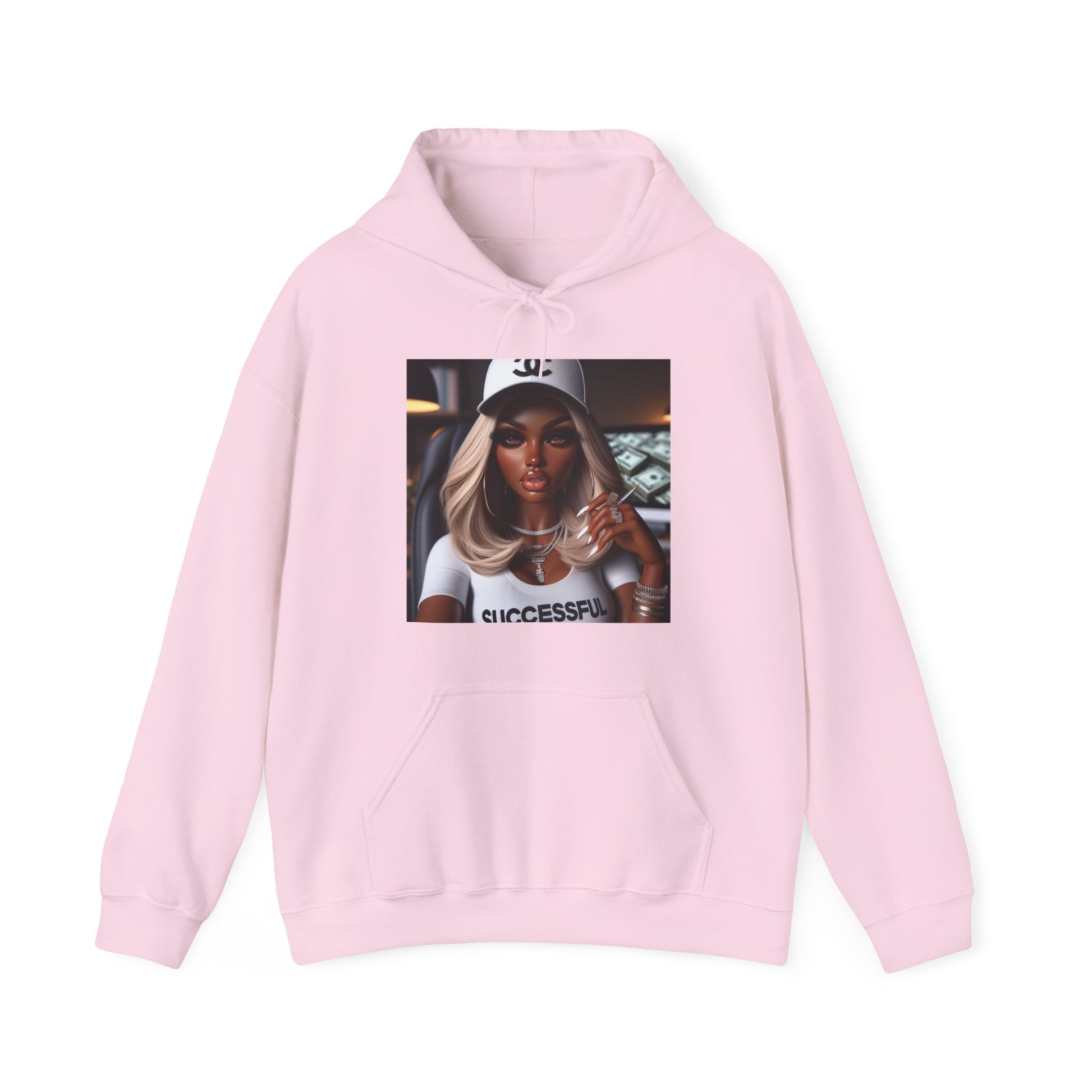 Big Money Hoodie Hoodie Printify Light Pink S