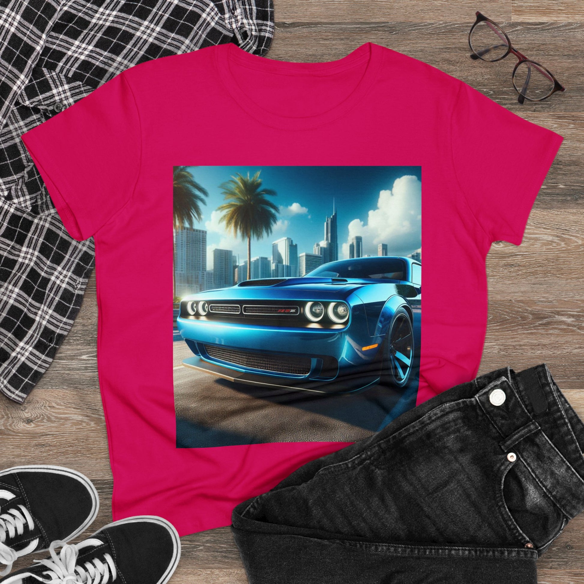 Blue Challenger T-Shirt T-Shirt Printify
