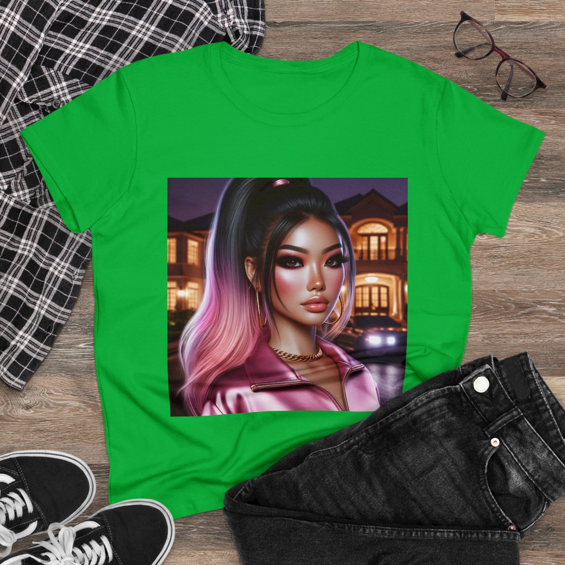 Pink at Night T-Shirt T-Shirt Printify