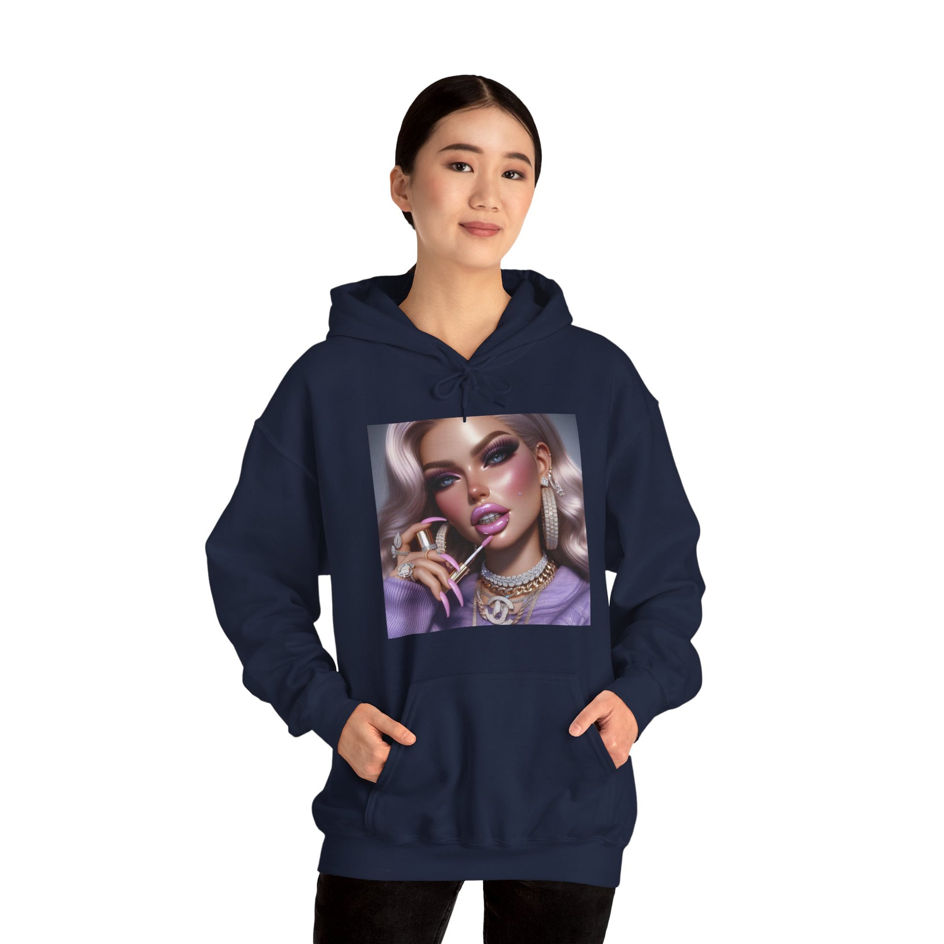 Gloss Up Hoodie Hoodie Printify