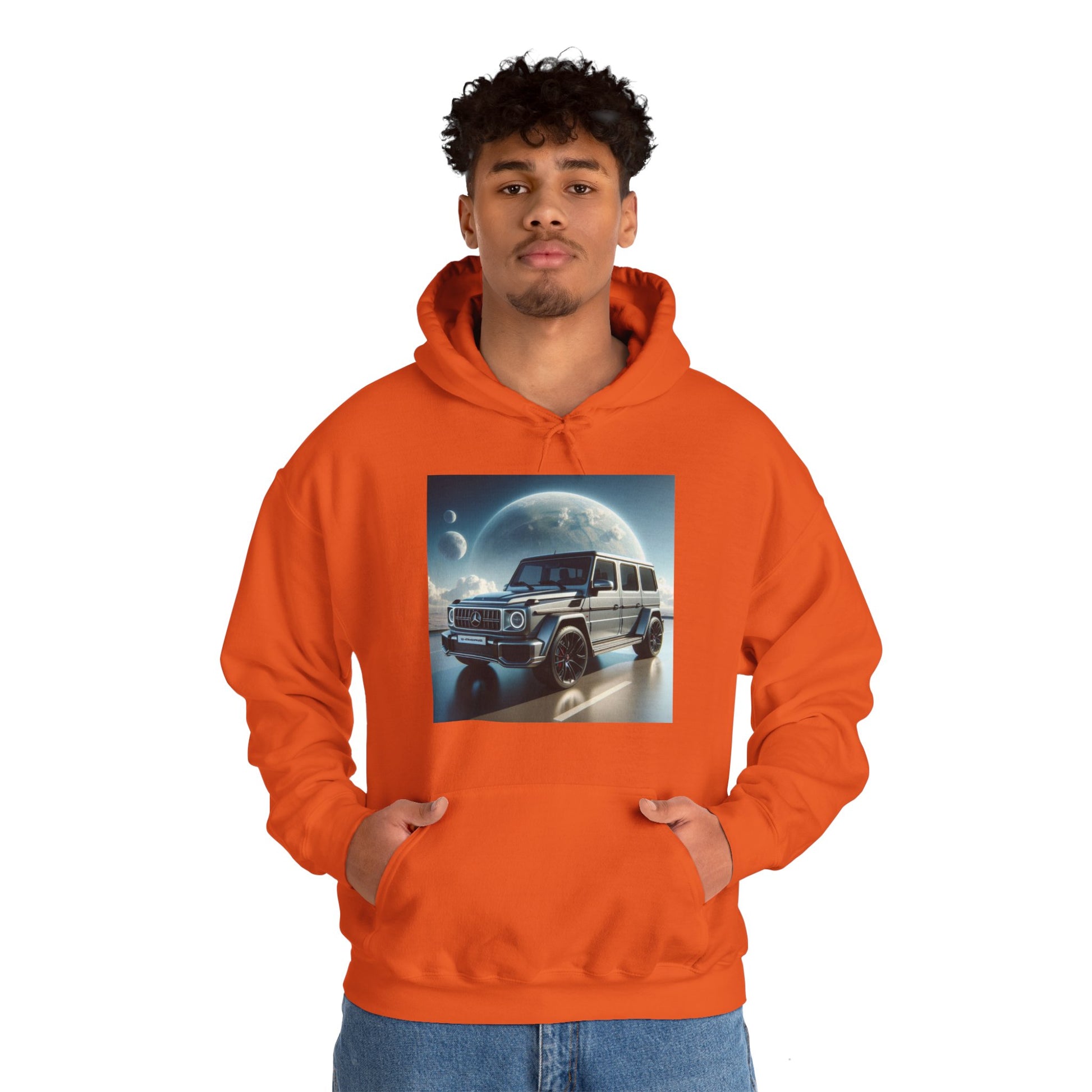Silver G-Wagon Hoodie Hoodie Printify