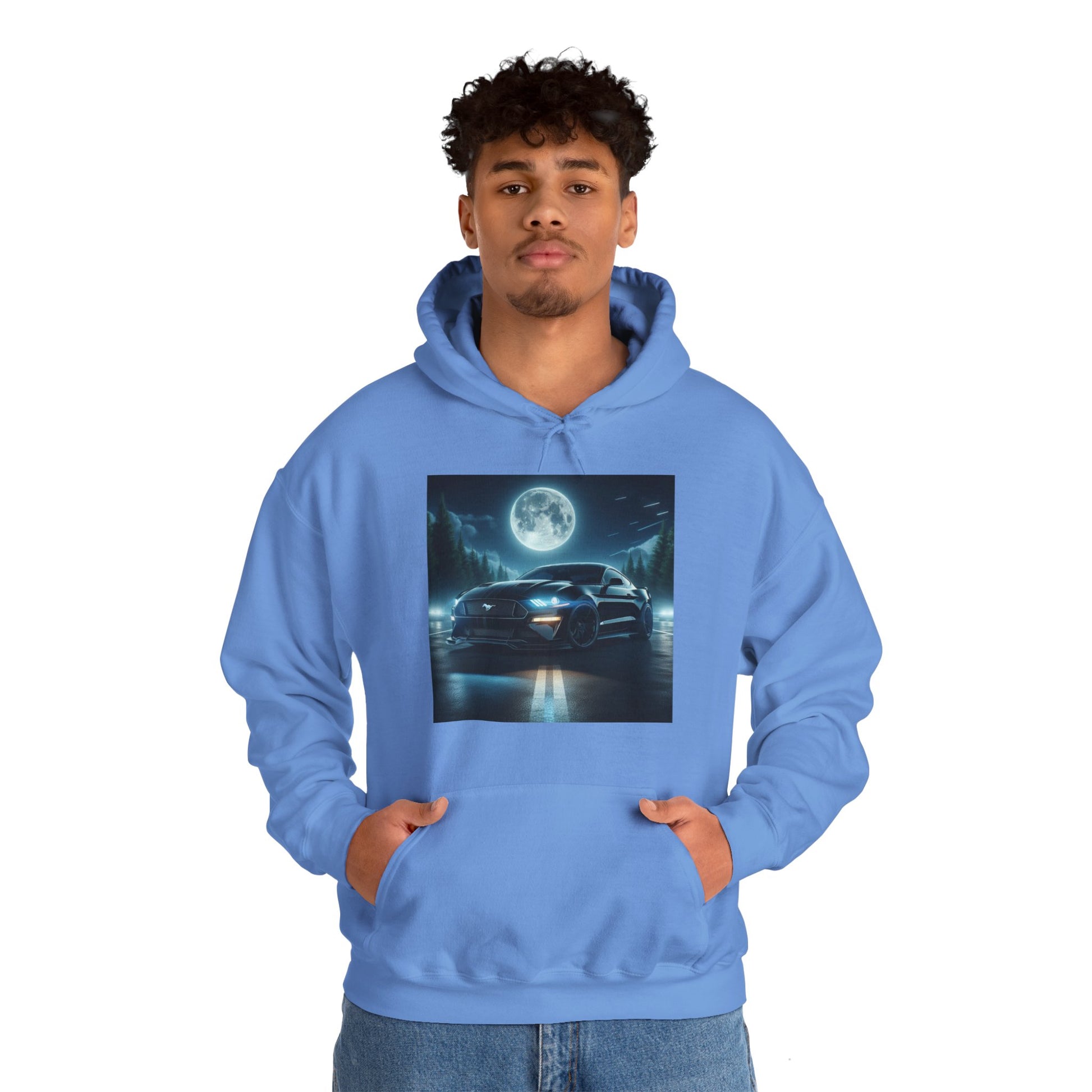 Black Mustang Hoodie Hoodie Printify