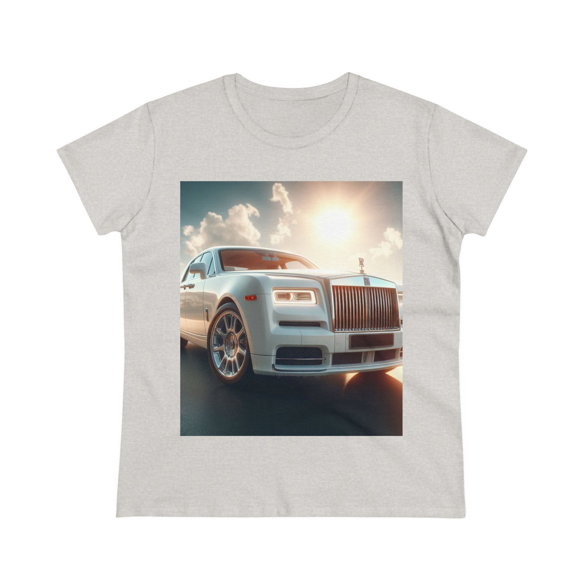 White Rolls Royce T-Shirt T-Shirt Printify Ash S