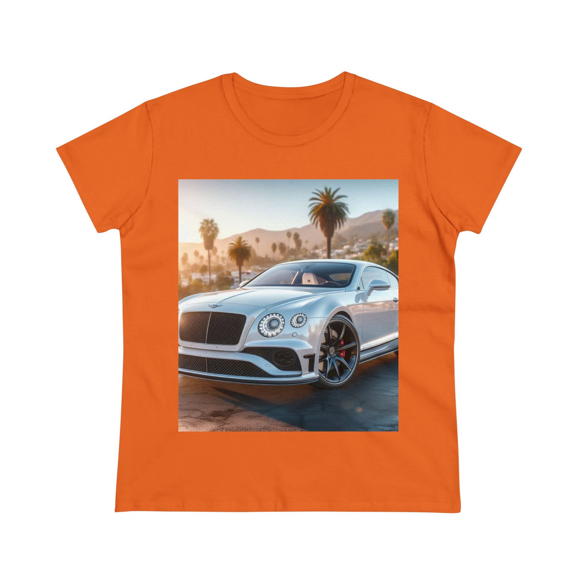 Silver Bentley T-Shirt T-Shirt Printify Orange S