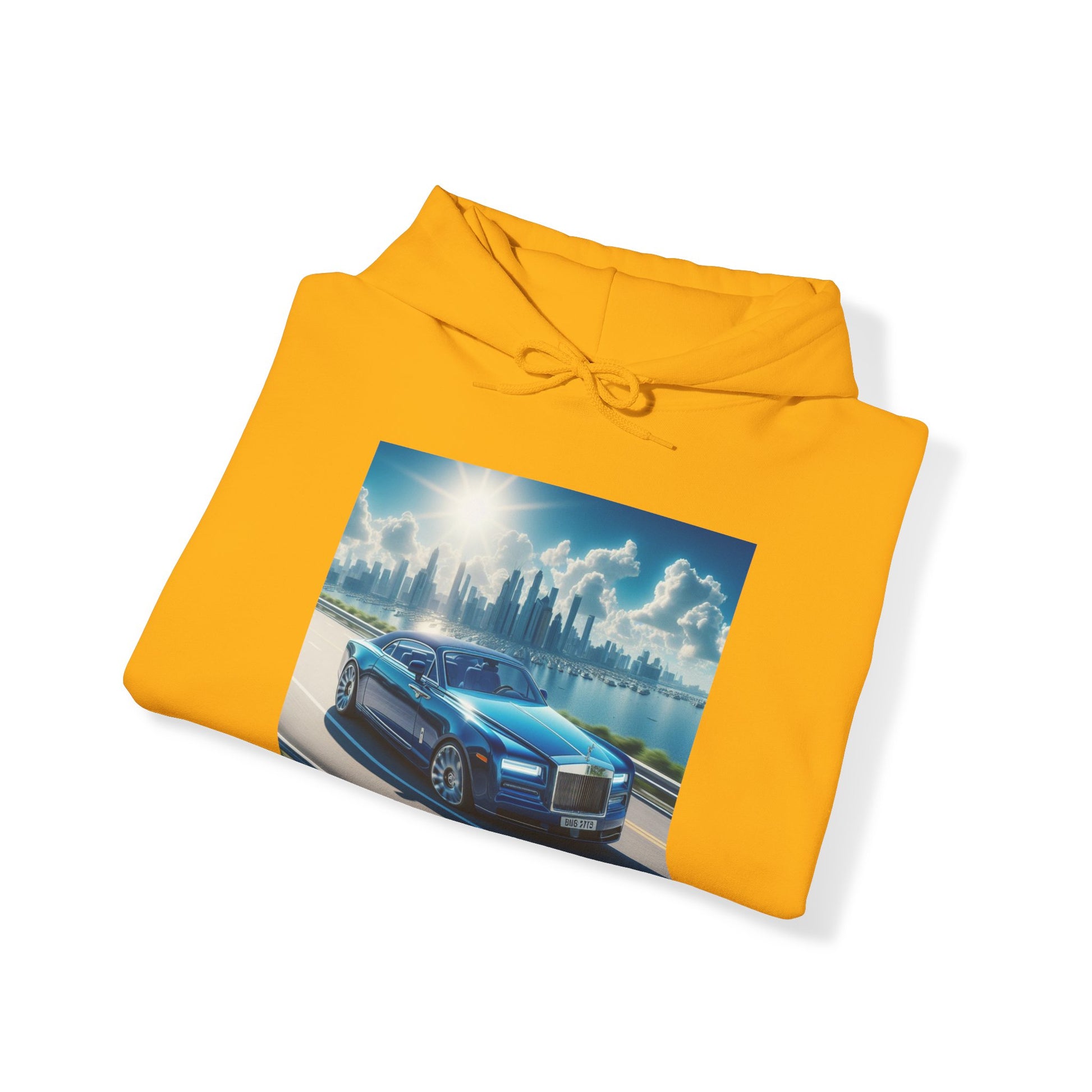Blue Rolls Royce Hoodie Hoodie Printify