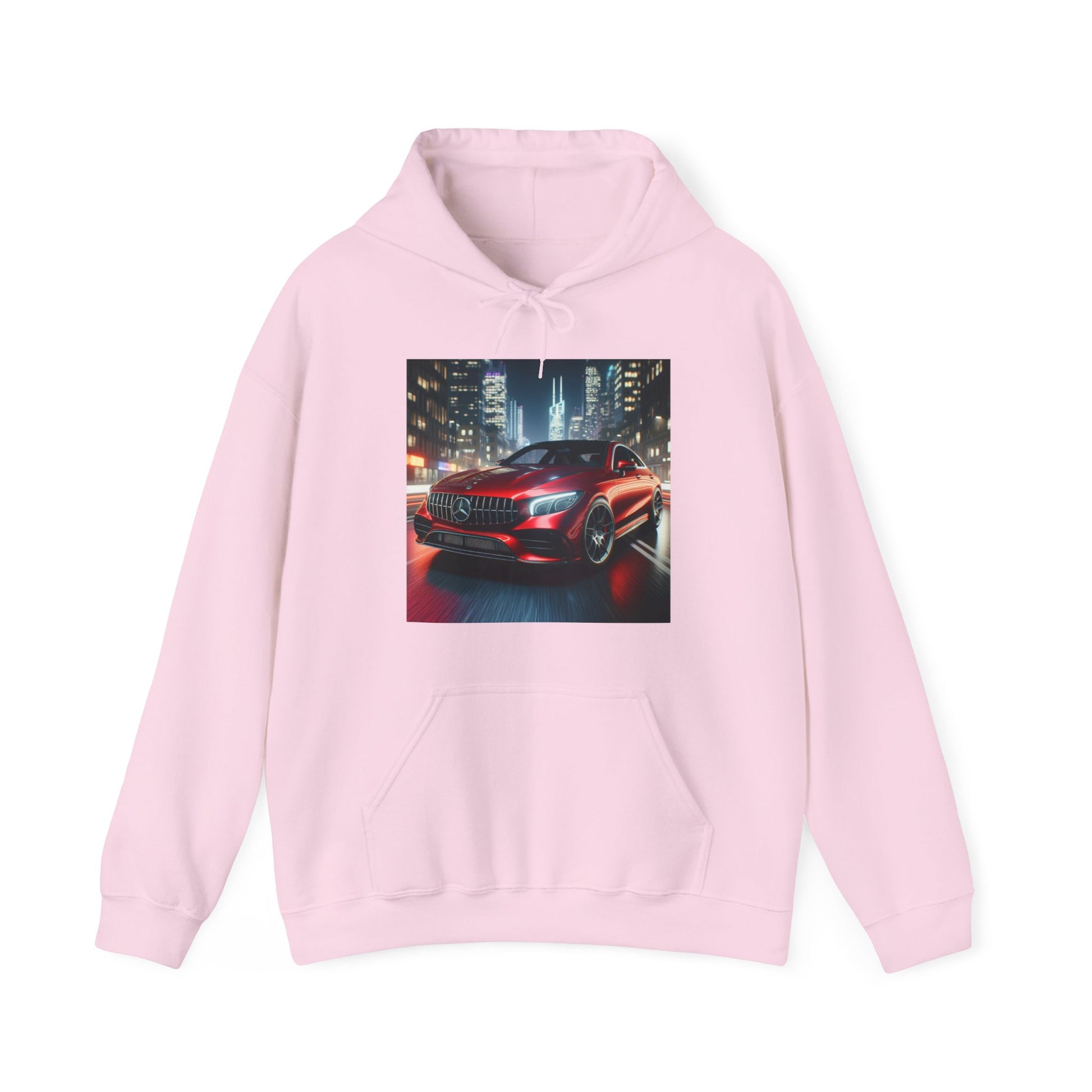 Red Mercedes Hoodie Hoodie Printify Light Pink S