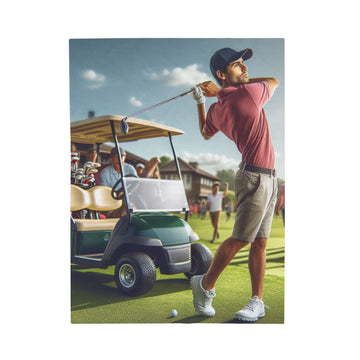 Golf Tournament Plush Blanket All Over Prints Printify 30" × 40"
