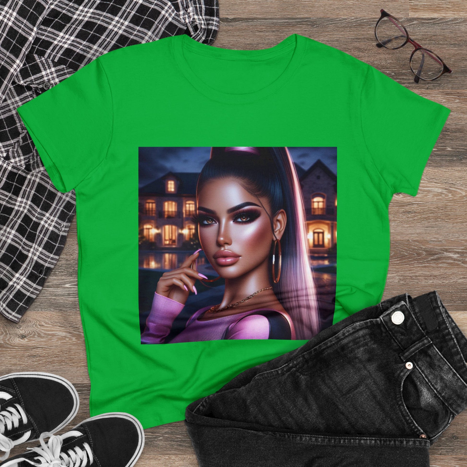 Pink at Night T-Shirt T-Shirt Printify