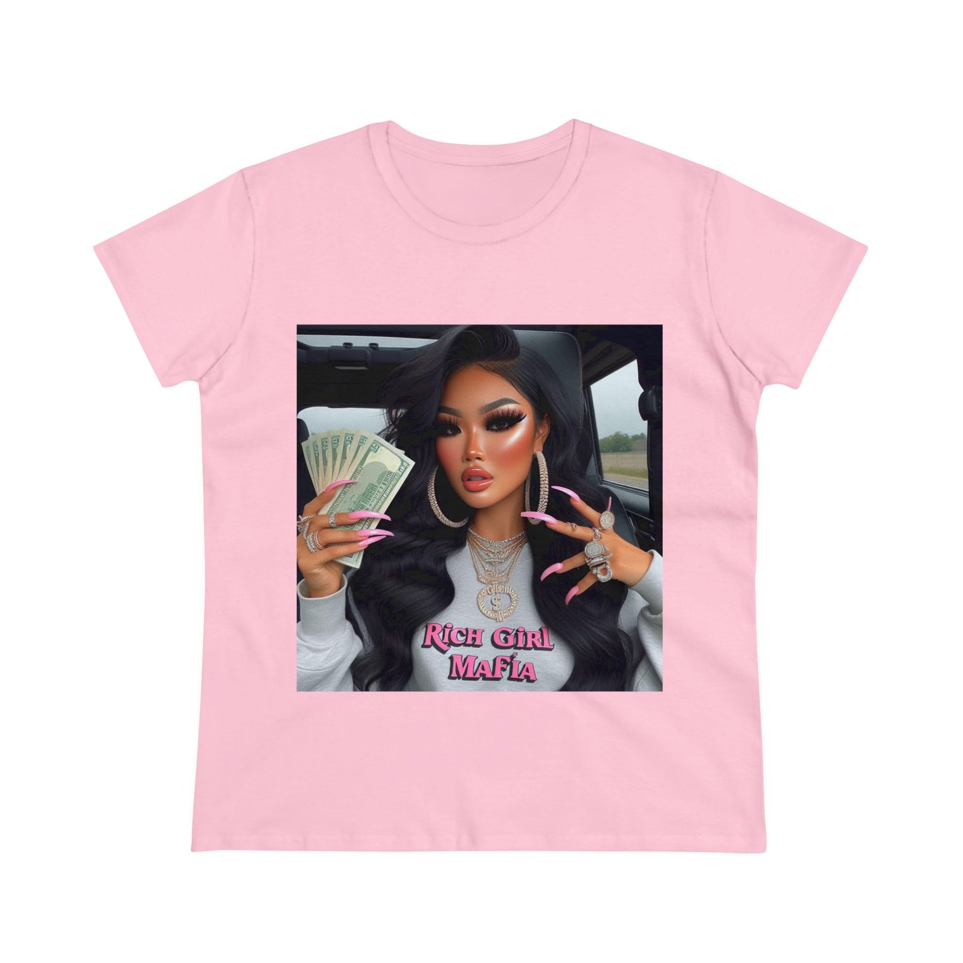 Rich Girl Mafia T-Shirt T-Shirt Printify Light Pink 2XL