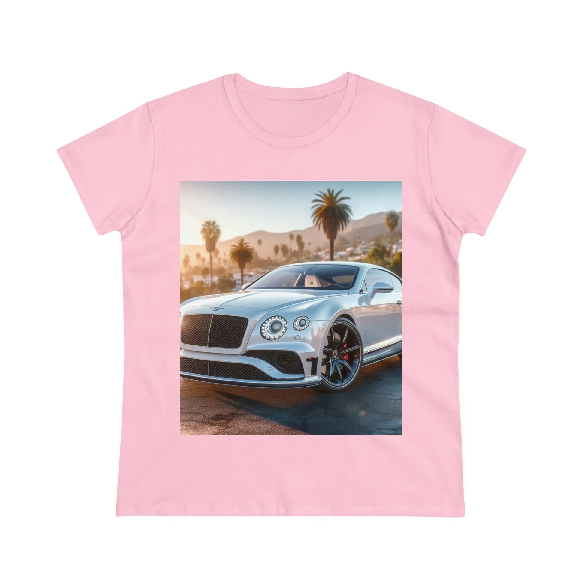 Silver Bentley T-Shirt T-Shirt Printify Light Pink S
