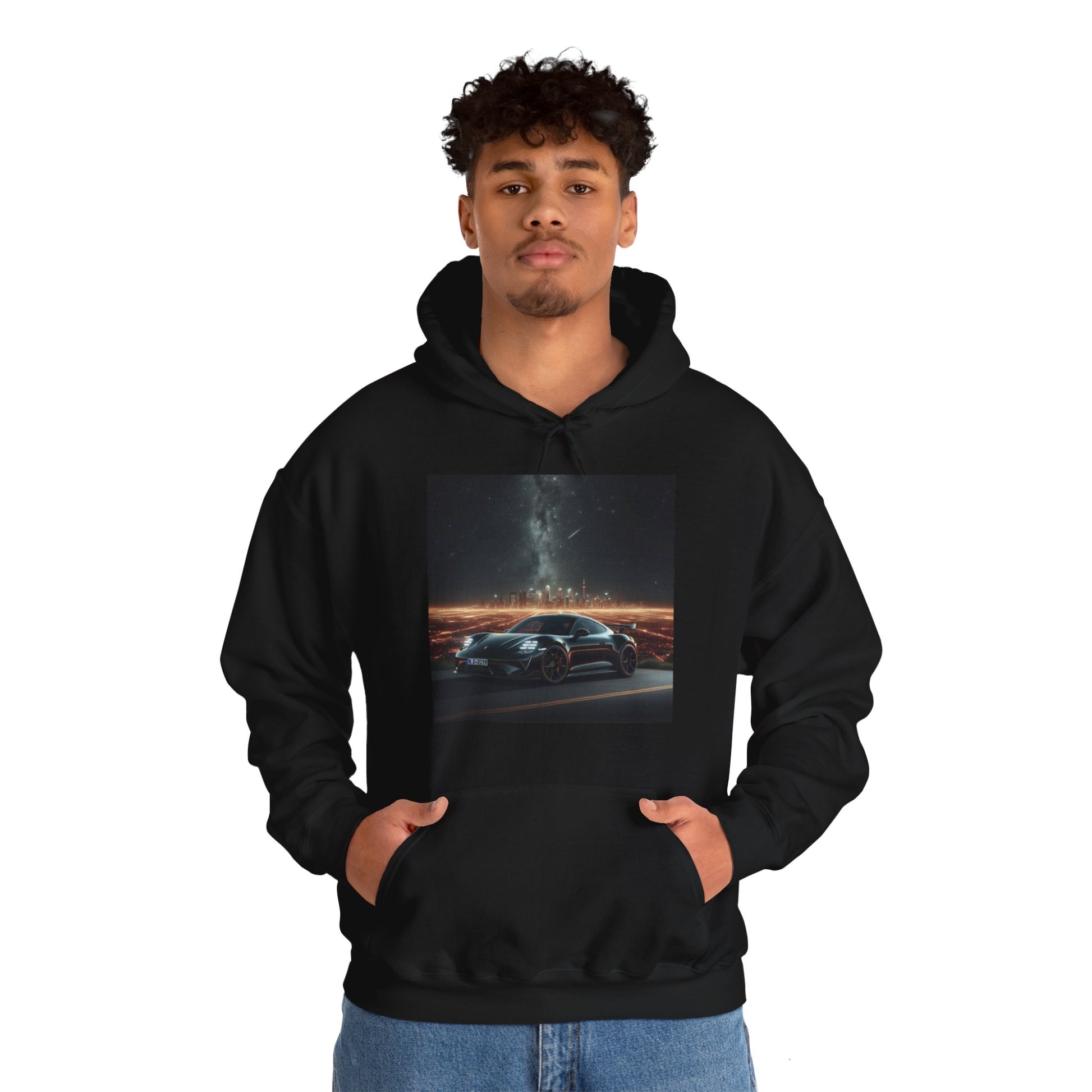 Black Porsche Hoodie Hoodie Printify