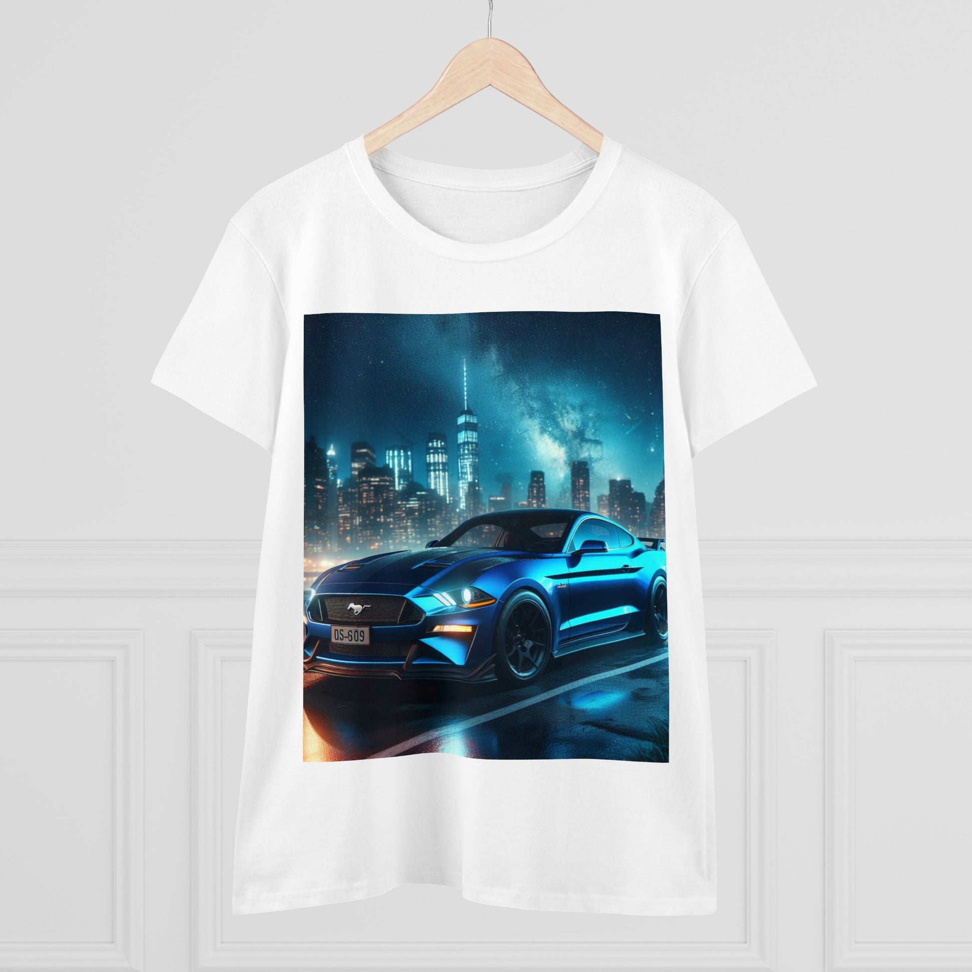 Blue Mustang T-Shirt T-Shirt Printify