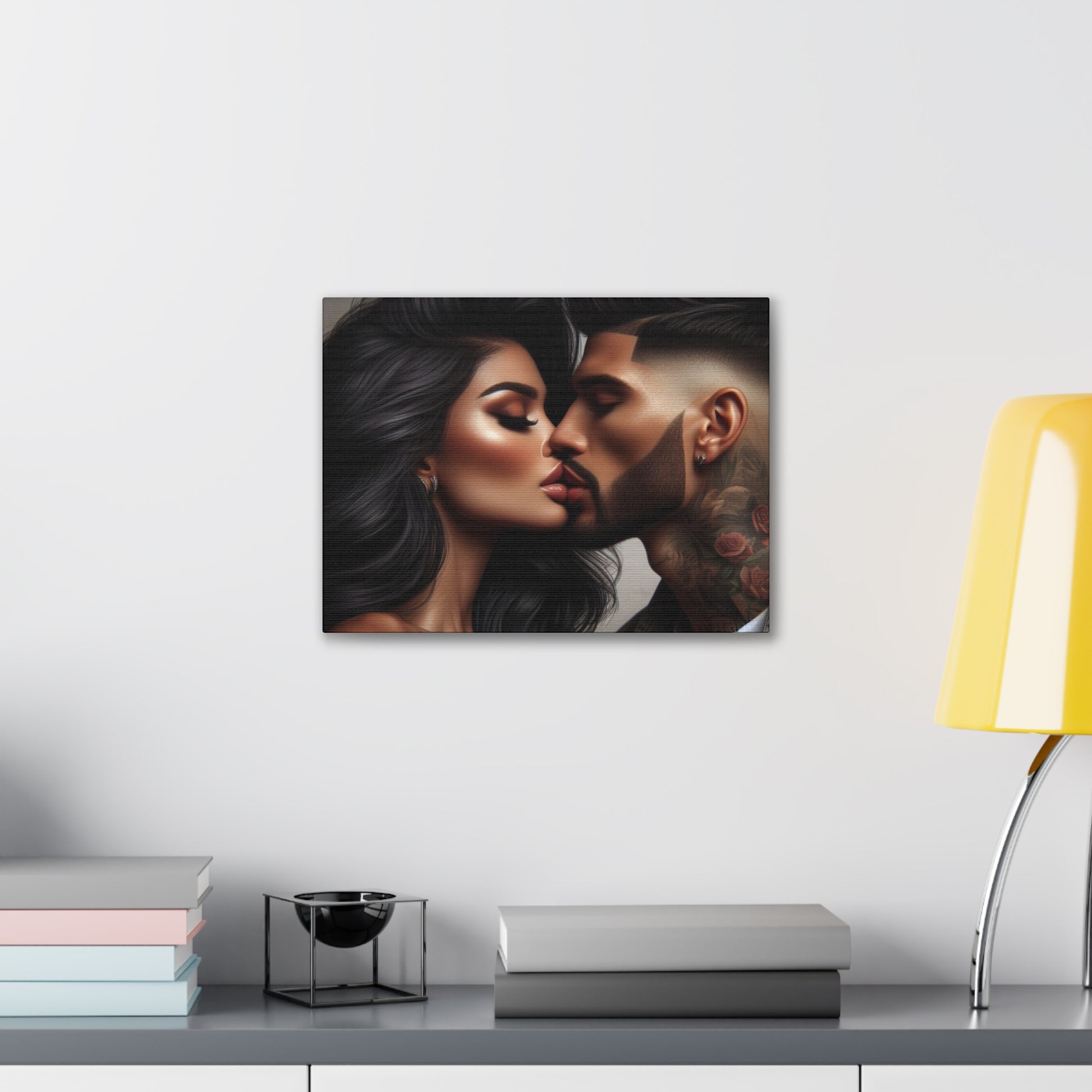 Kiss Me Canvas Canvas Printify 16″ x 12″ (Horizontal) 0.75''