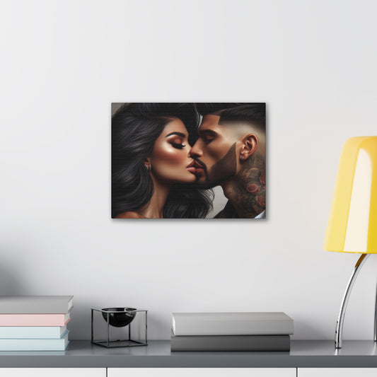 Kiss Me Canvas Canvas Printify 16″ x 12″ (Horizontal) 0.75''