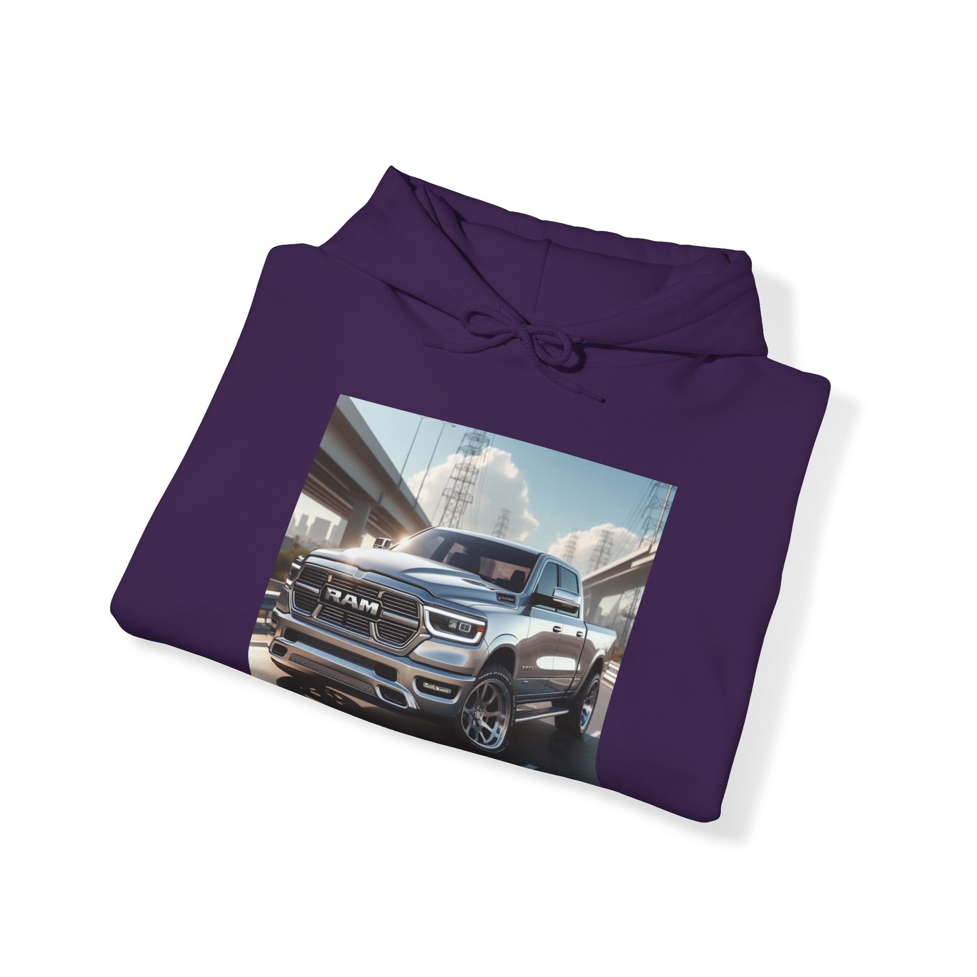 Silver Dodge Ram Hoodie Hoodie Printify