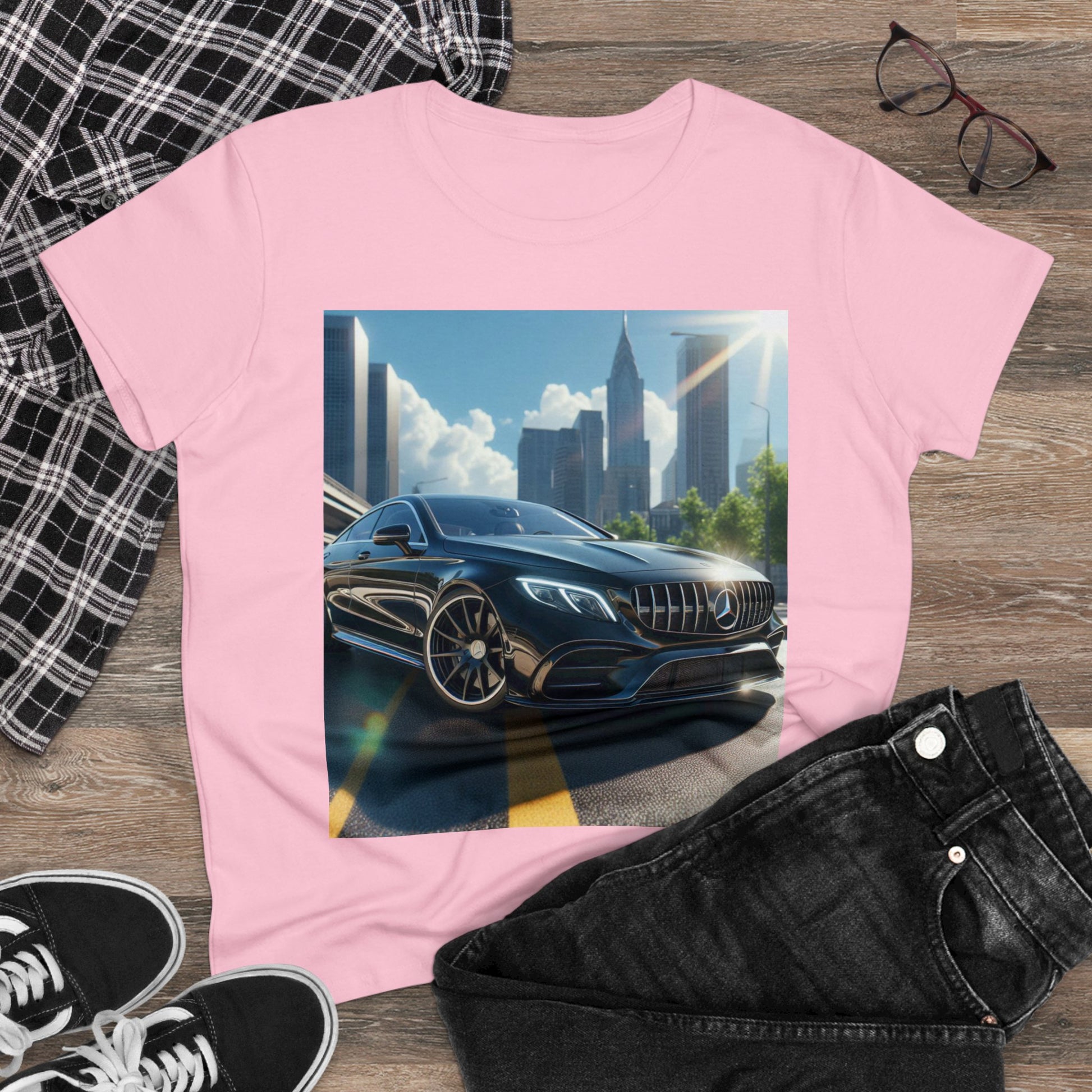 Black Mercedes T-Shirt T-Shirt Printify