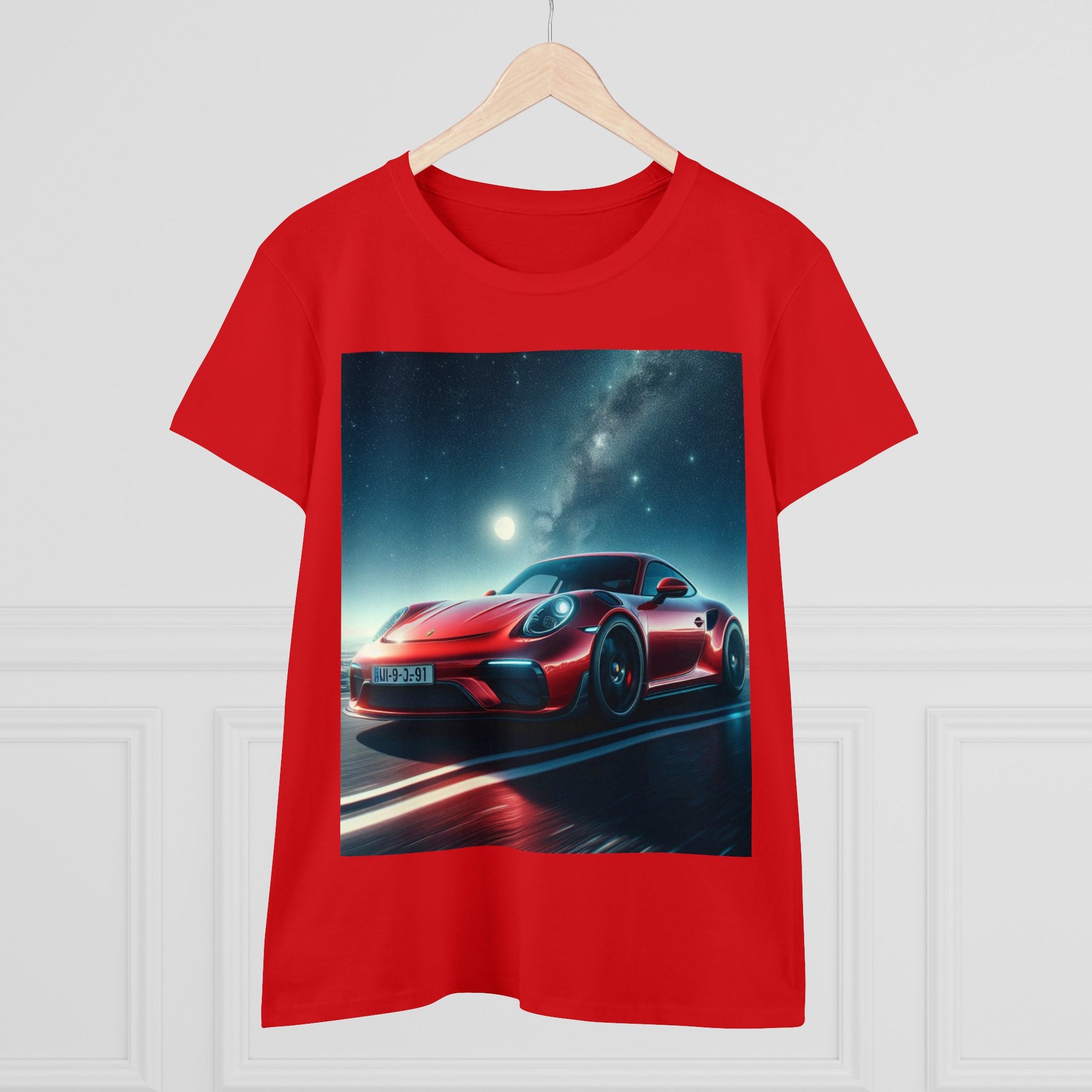 Red Porsche T-Shirt T-Shirt Printify