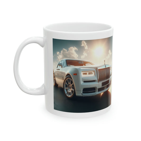 White Rolls Royce Mug Mug Printify 11oz