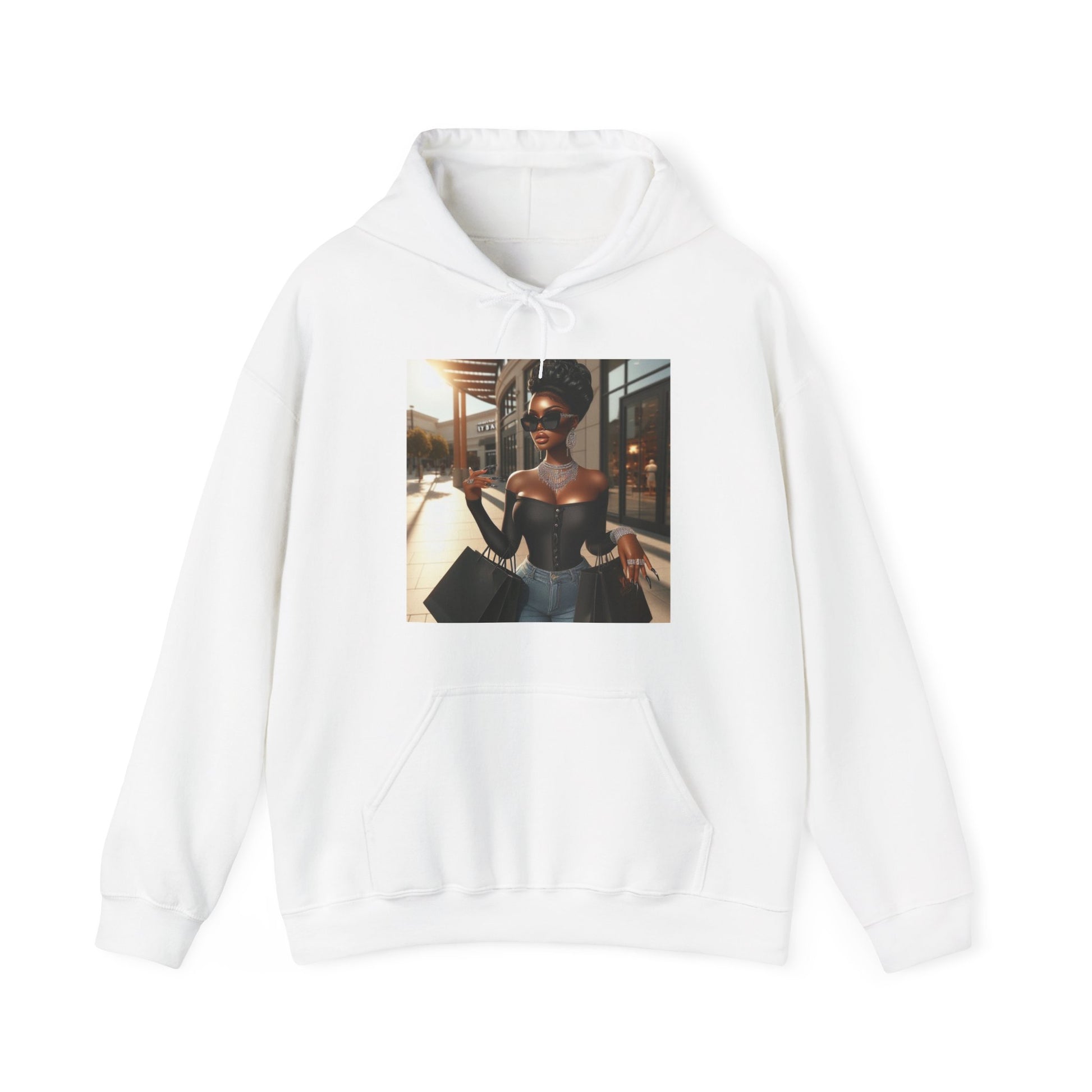 Let's Shop Hoodie Hoodie Printify White S