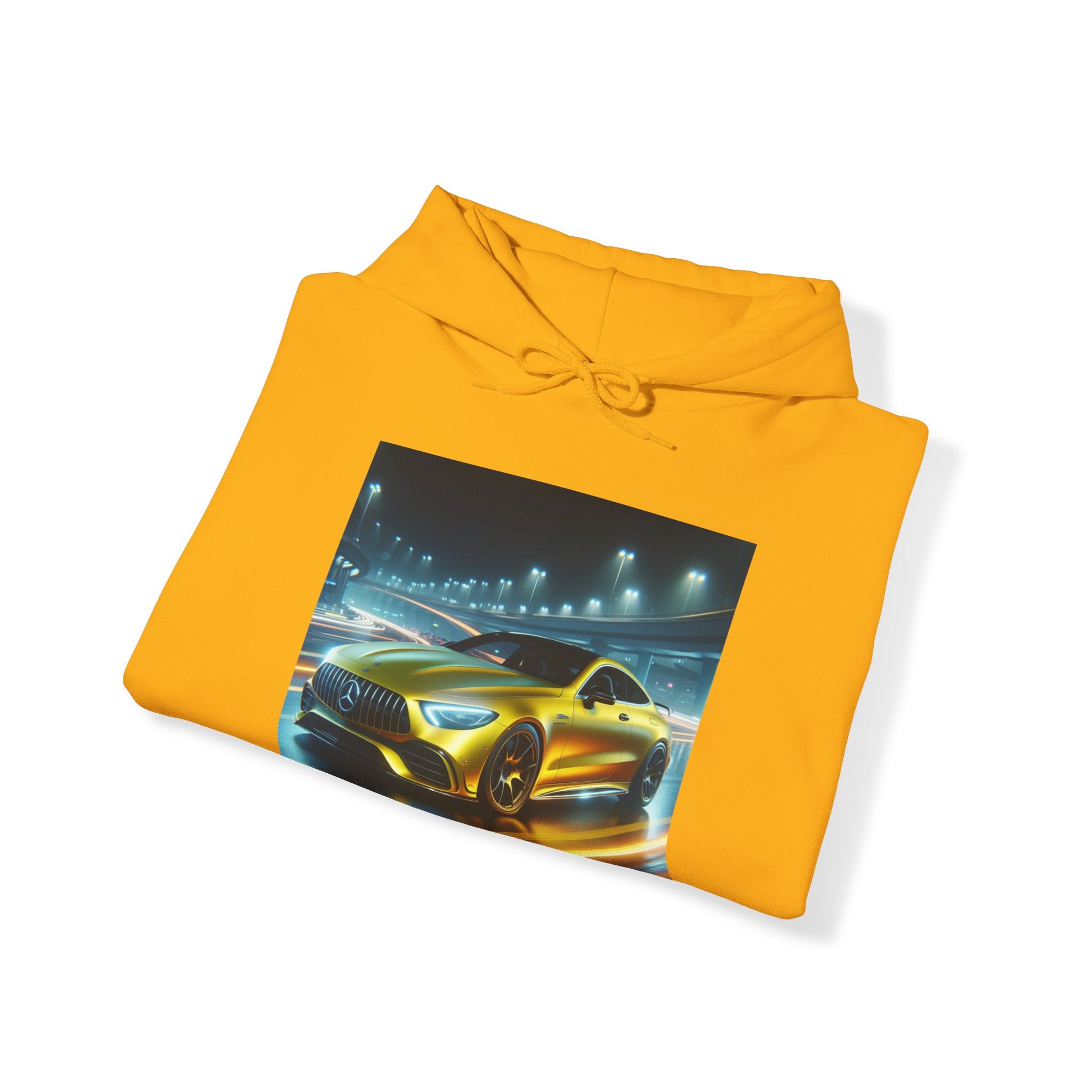 Yellow Mercedes Hoodie Hoodie Printify