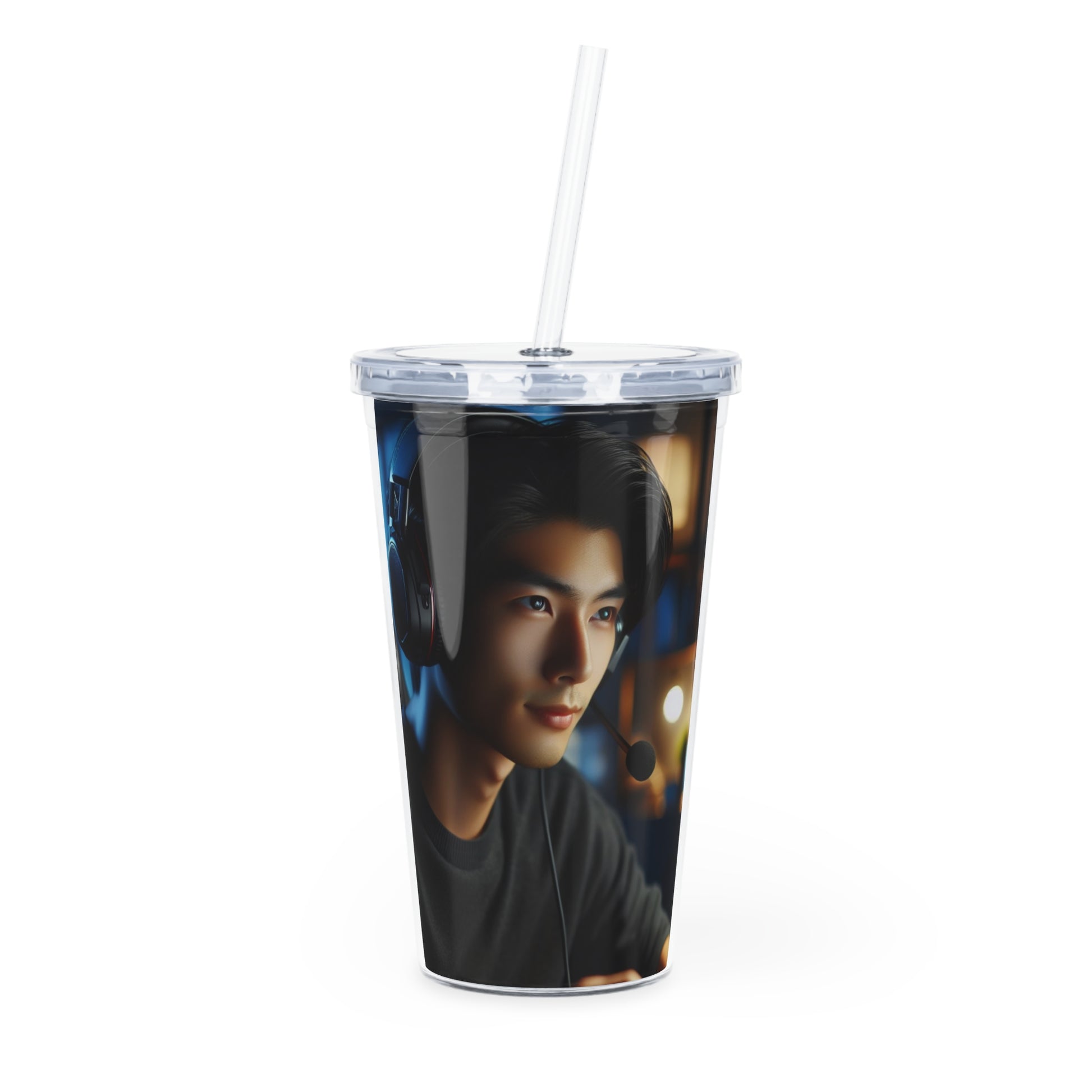 Game Time Tumbler with Straw Mug Printify 20oz Transparent