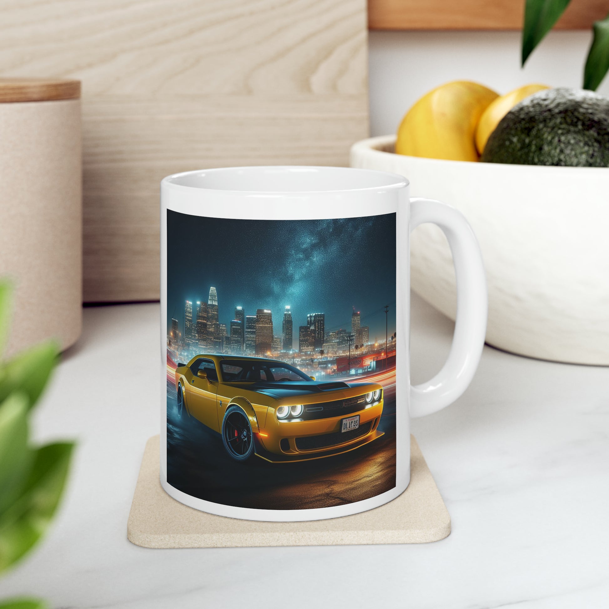Yellow Challenger Mug Mug Printify