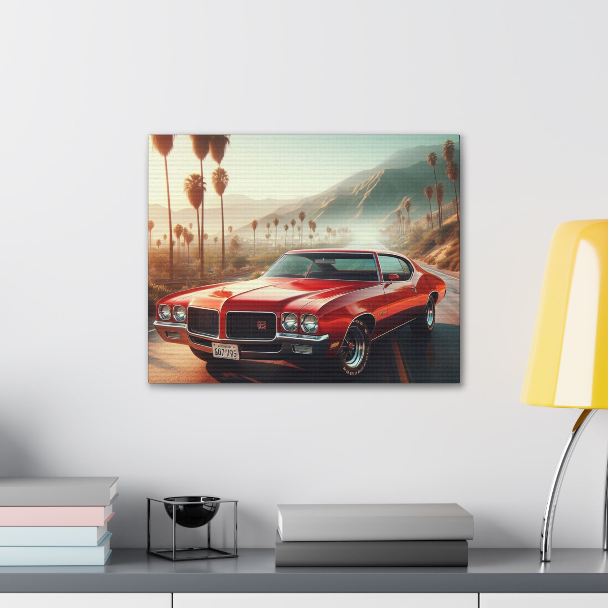 1972 Red Buick Gran Sport Canvas Canvas Printify 20″ x 16″ (Horizontal) 0.75''