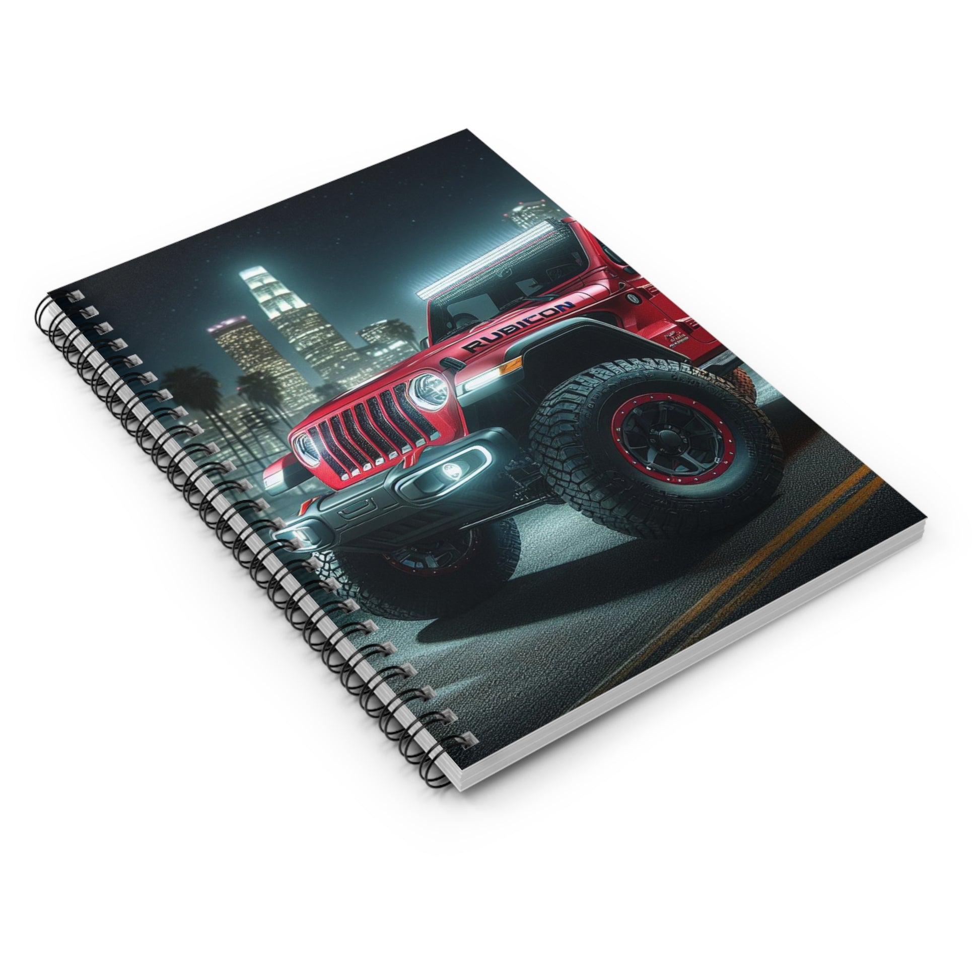 Red Rubicon Spiral Notebook Paper products Printify