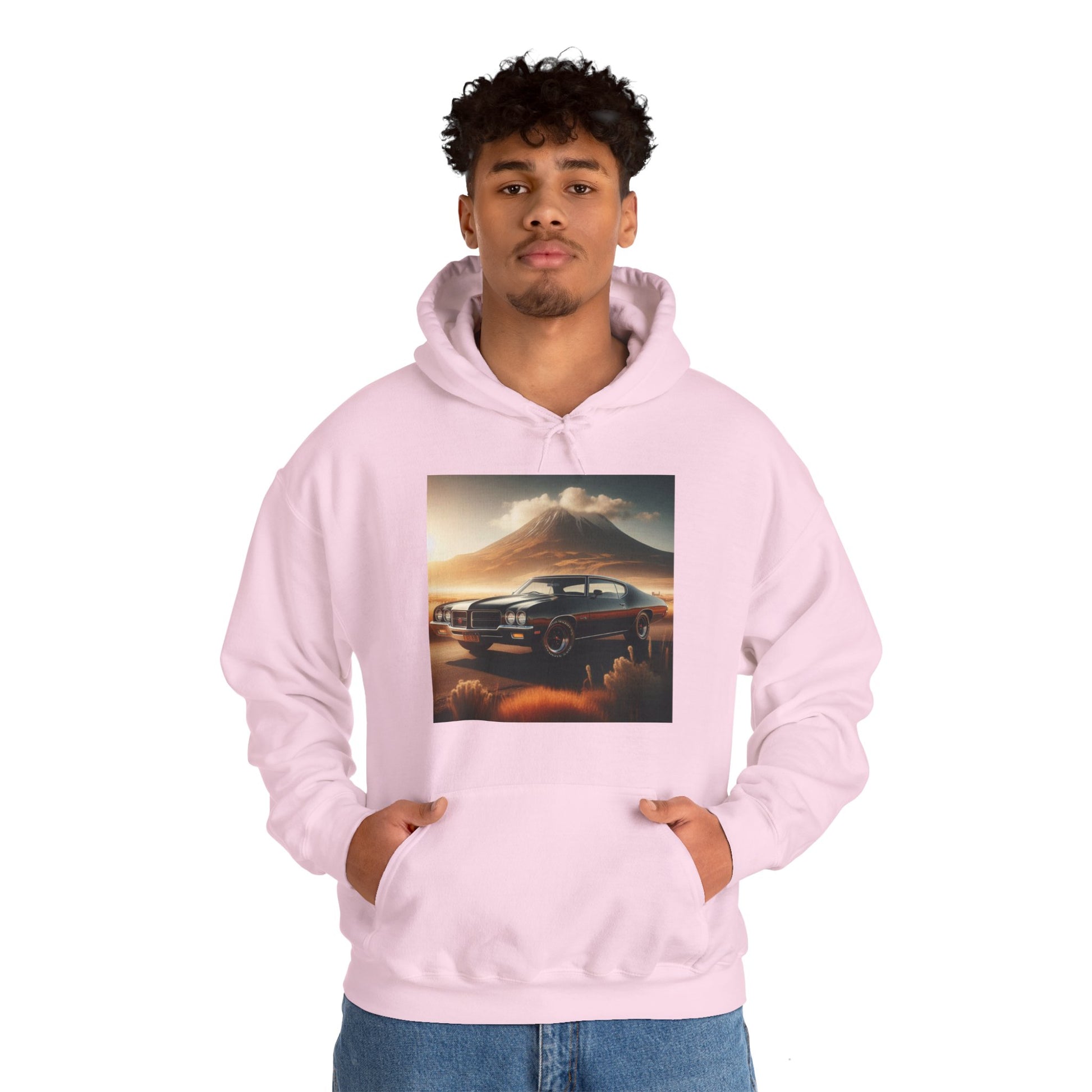 1972 Black Buick Gran Sport Hoodie Hoodie Printify