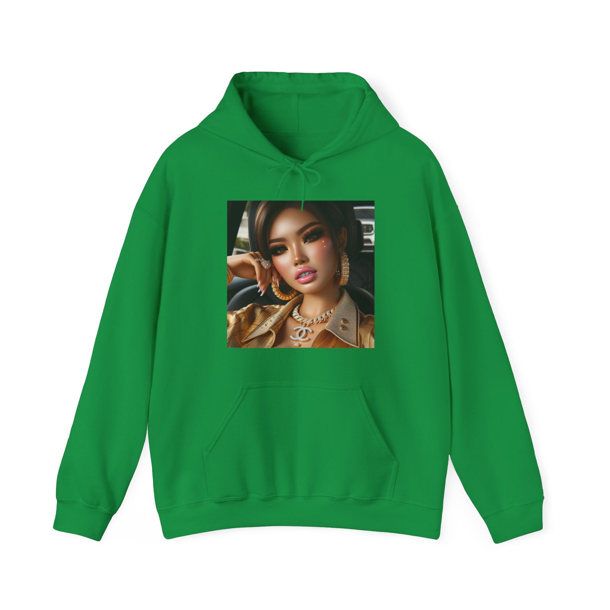 Car Beauty Hoodie Hoodie Printify Irish Green S