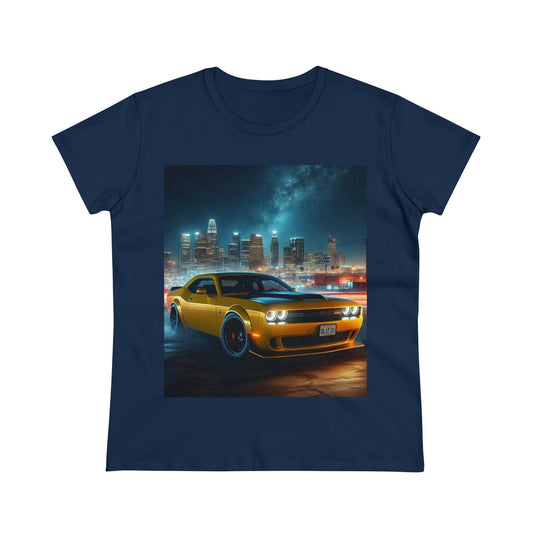 Yellow Challenger T-Shirt T-Shirt Printify Navy S