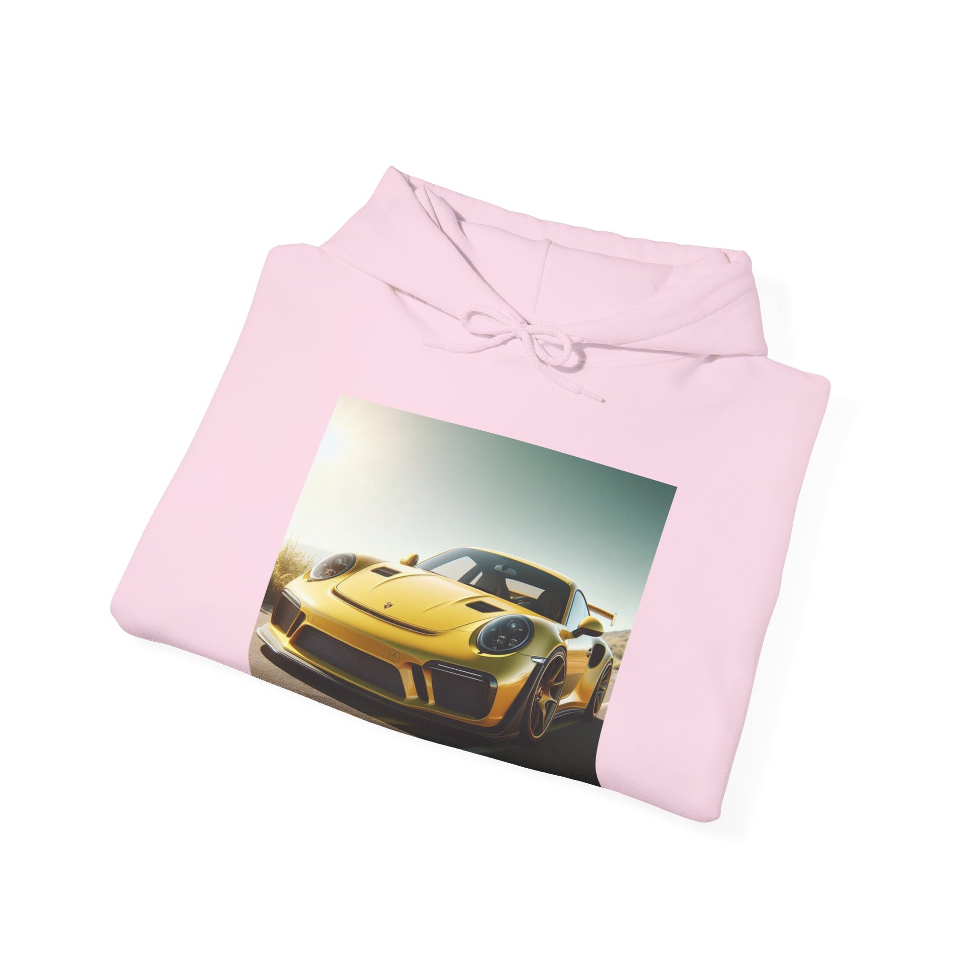 Yellow Porsche Hoodie Hoodie Printify