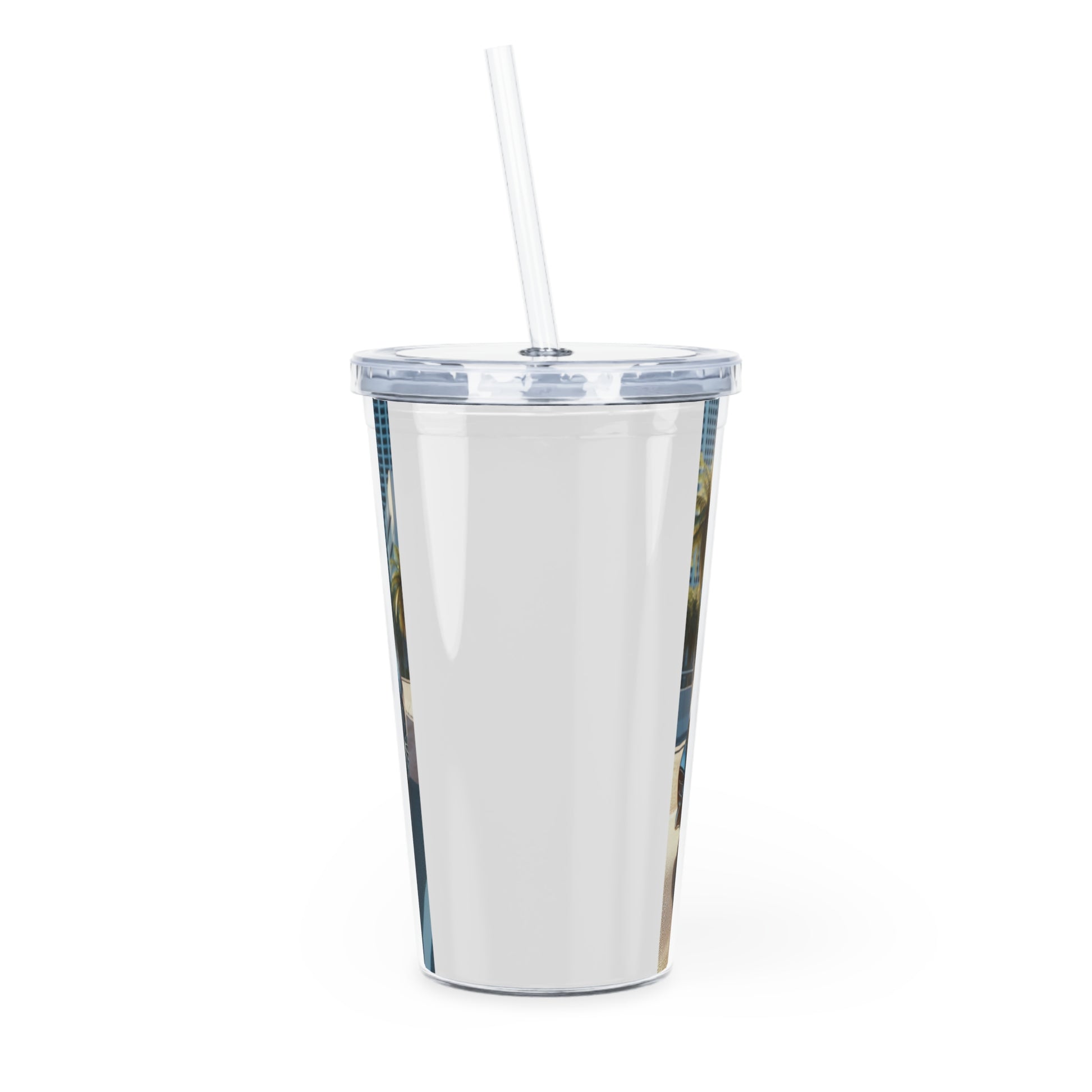 Blue Mercedes Tumbler with Straw Mug Printify