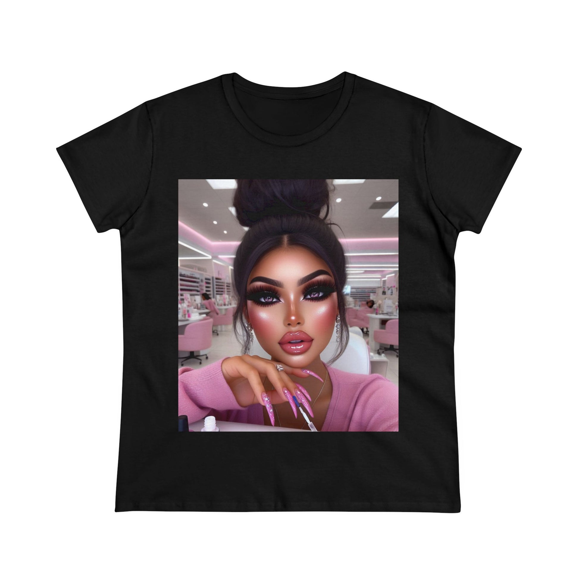 Nail Day T-Shirt T-Shirt Printify Black S