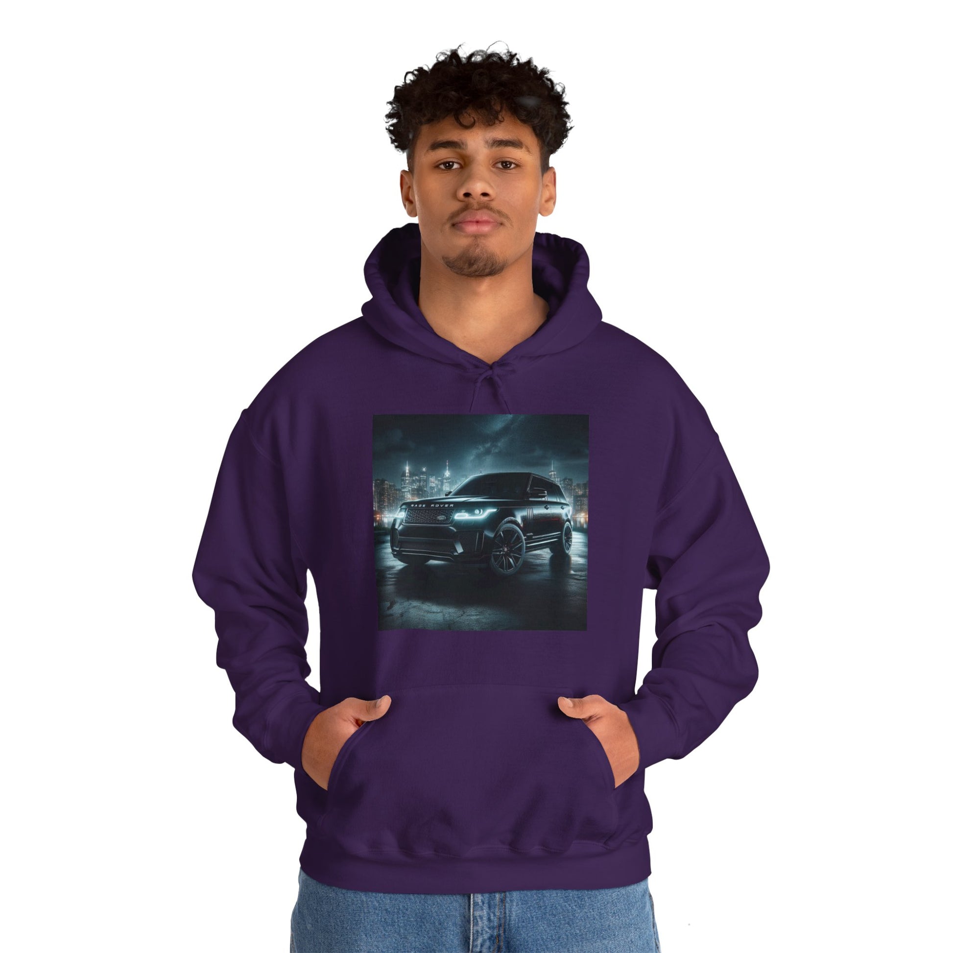 Black Range Rover Hoodie Hoodie Printify