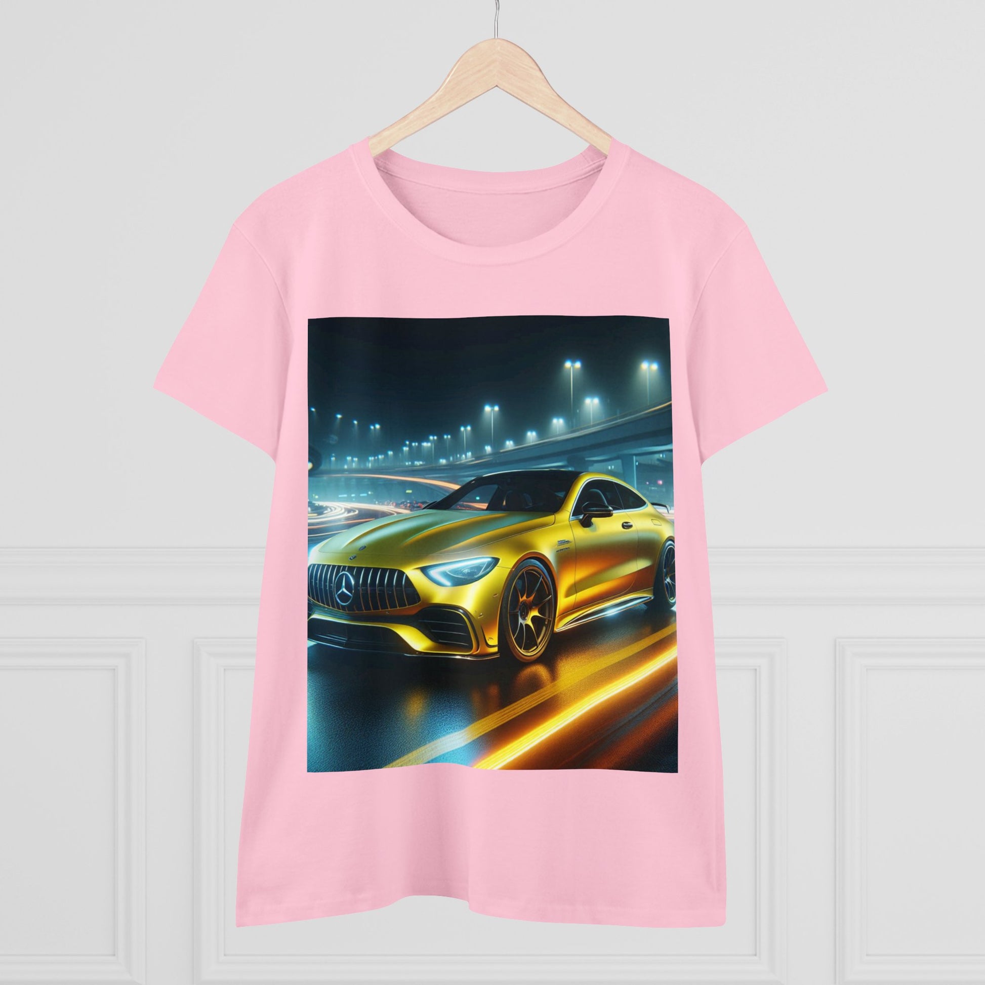 Yellow Mercedes T-Shirt T-Shirt Printify