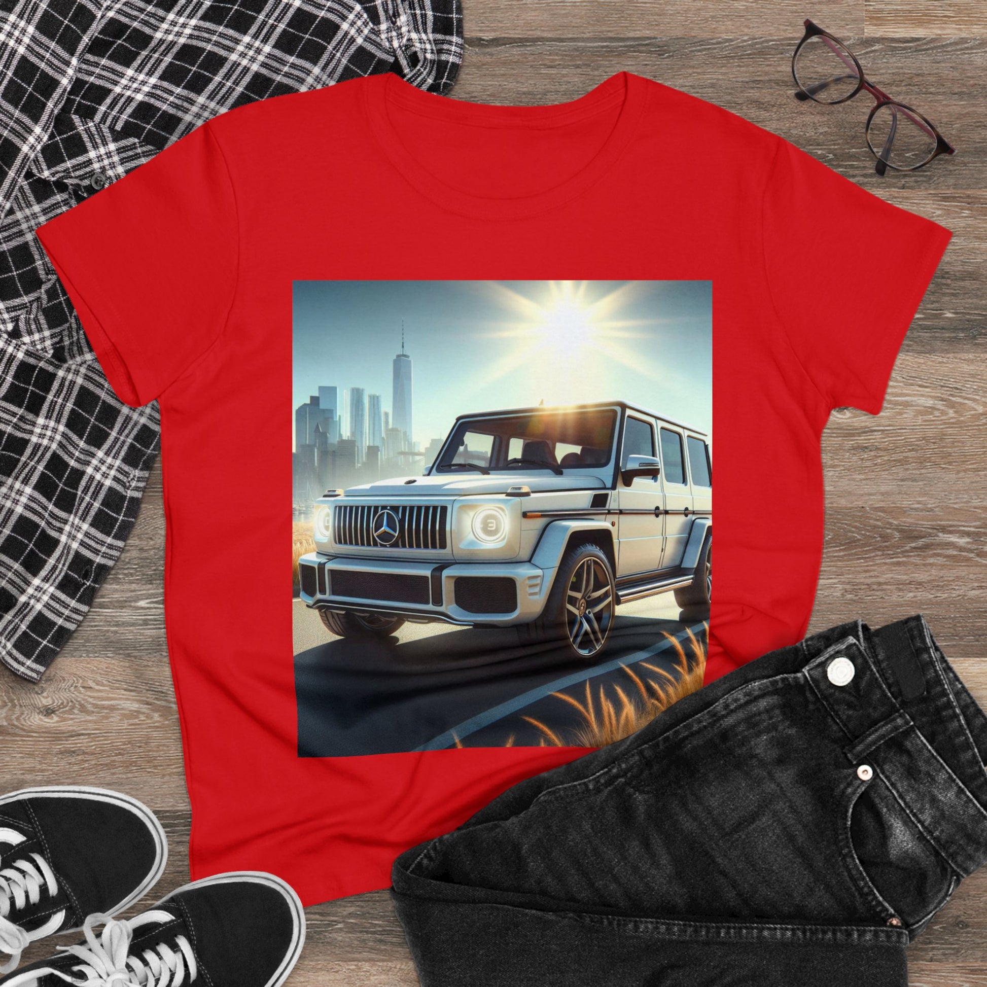 White G-Wagon T-Shirt T-Shirt Printify