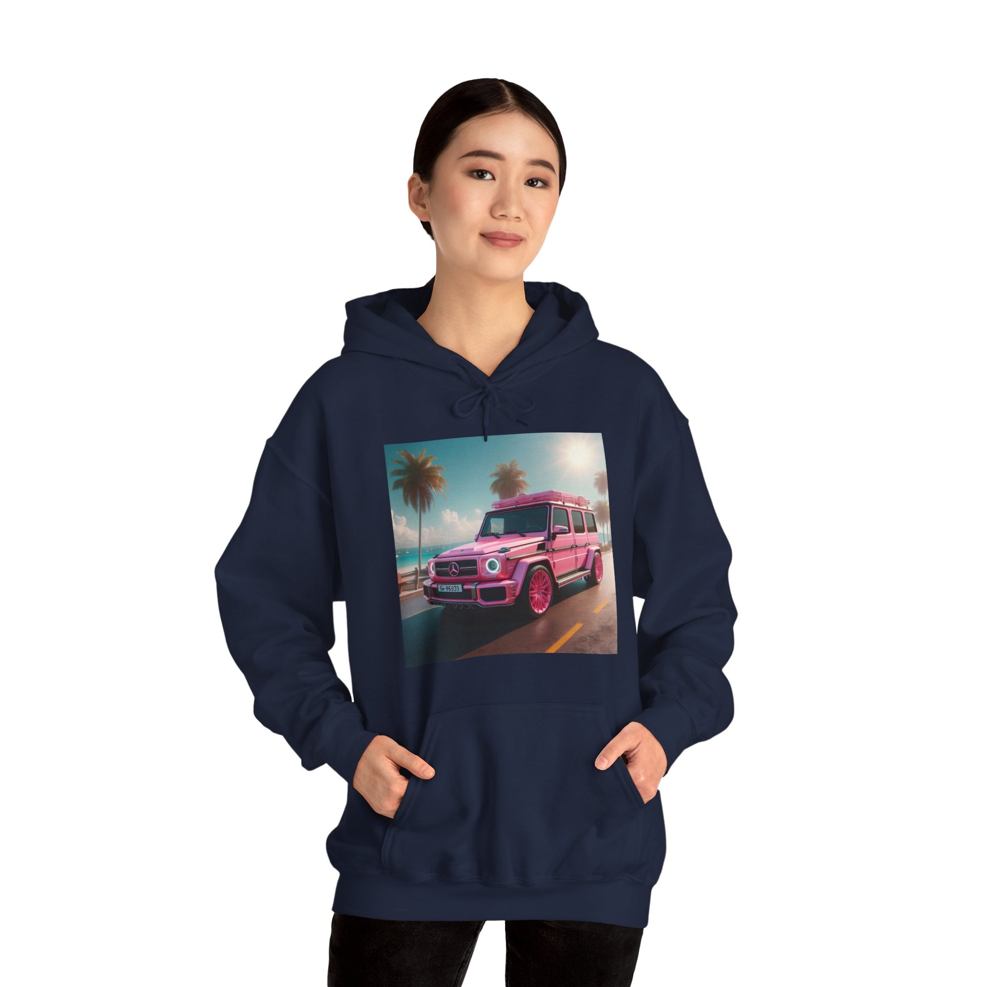 Pink G-Wagon Hoodie Hoodie Printify