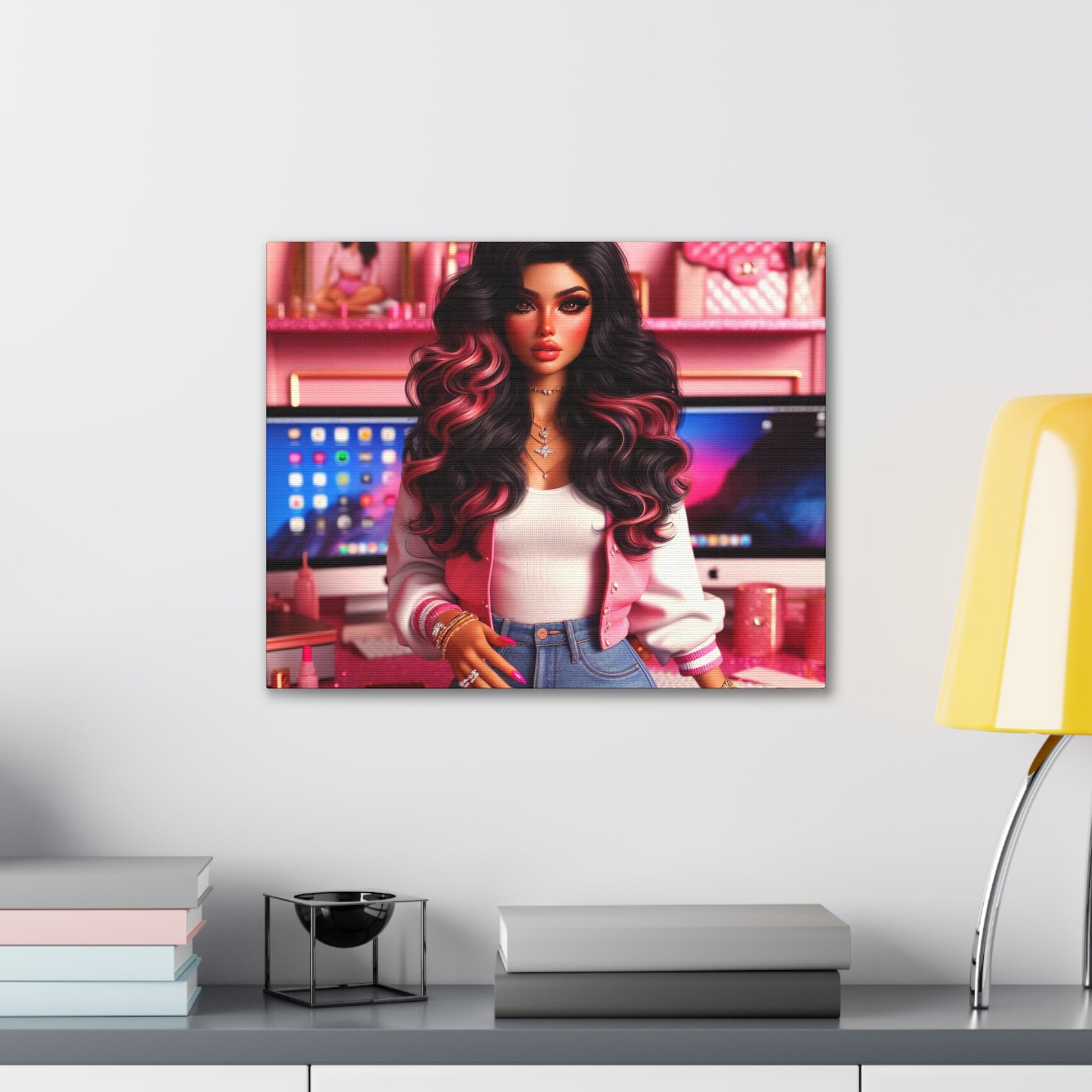 Pink Everything Canvas Canvas Printify 20″ x 16″ (Horizontal) 0.75''