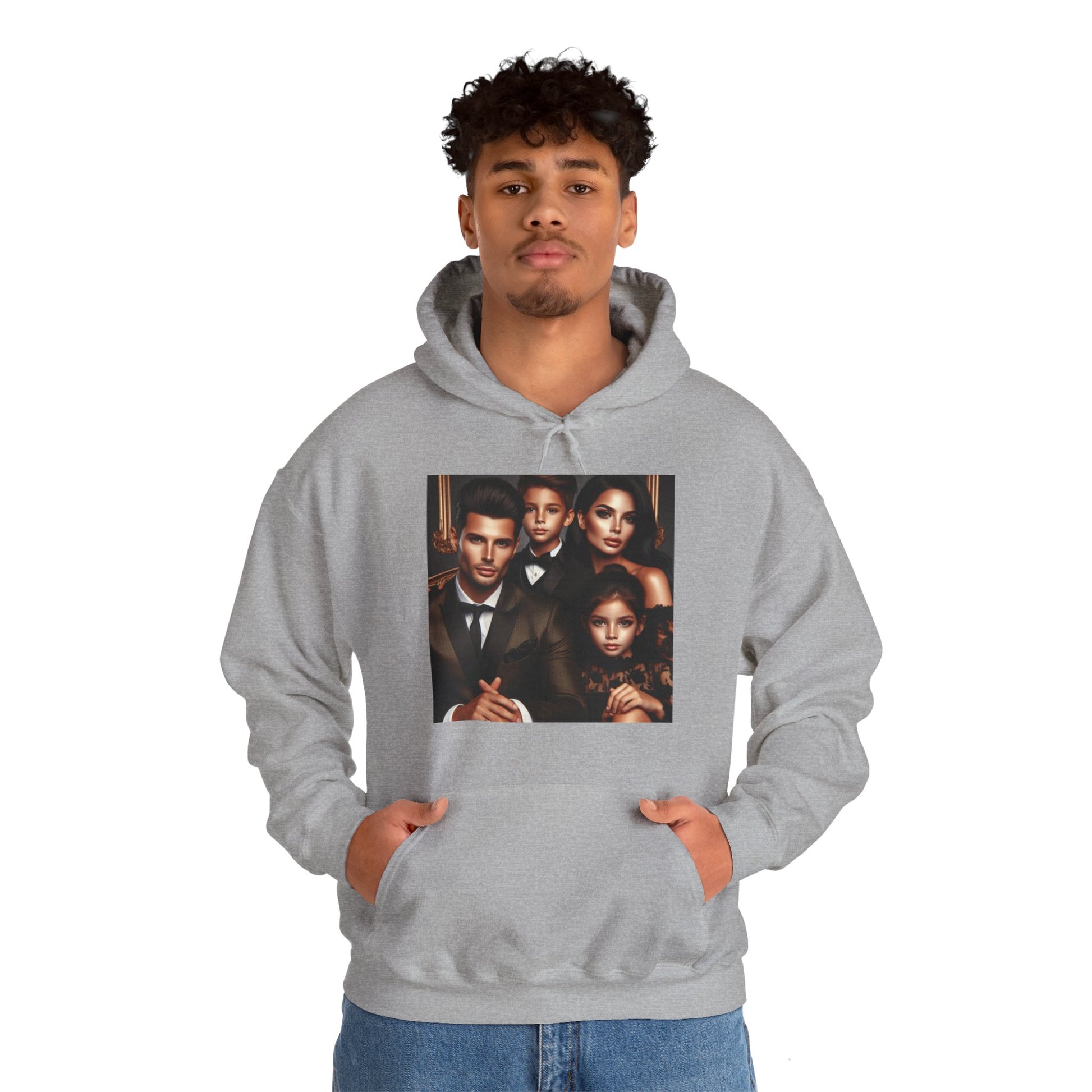 Family Portrait Hoodie Hoodie Printify