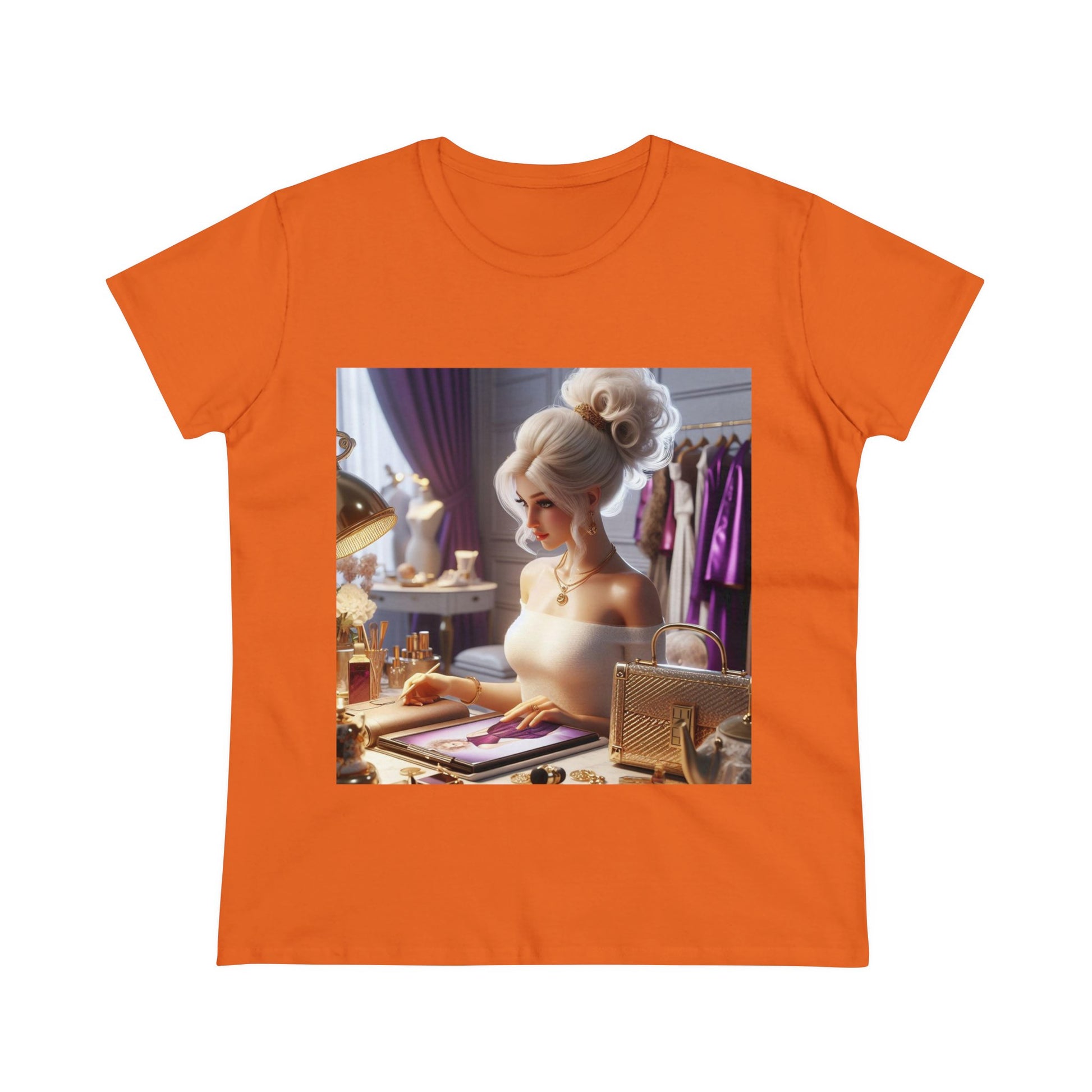 Fashion and Beauty T-Shirt T-Shirt Printify Orange S