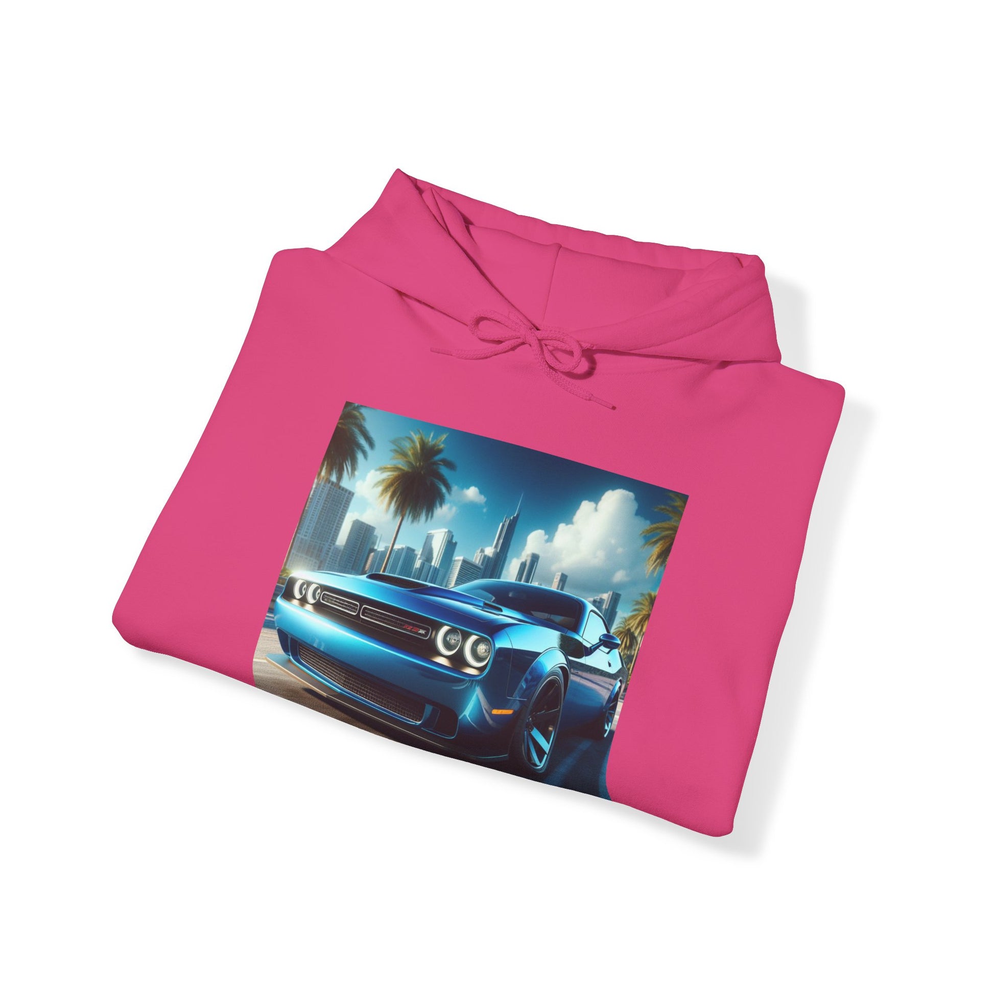 Blue Challenger Hoodie Hoodie Printify