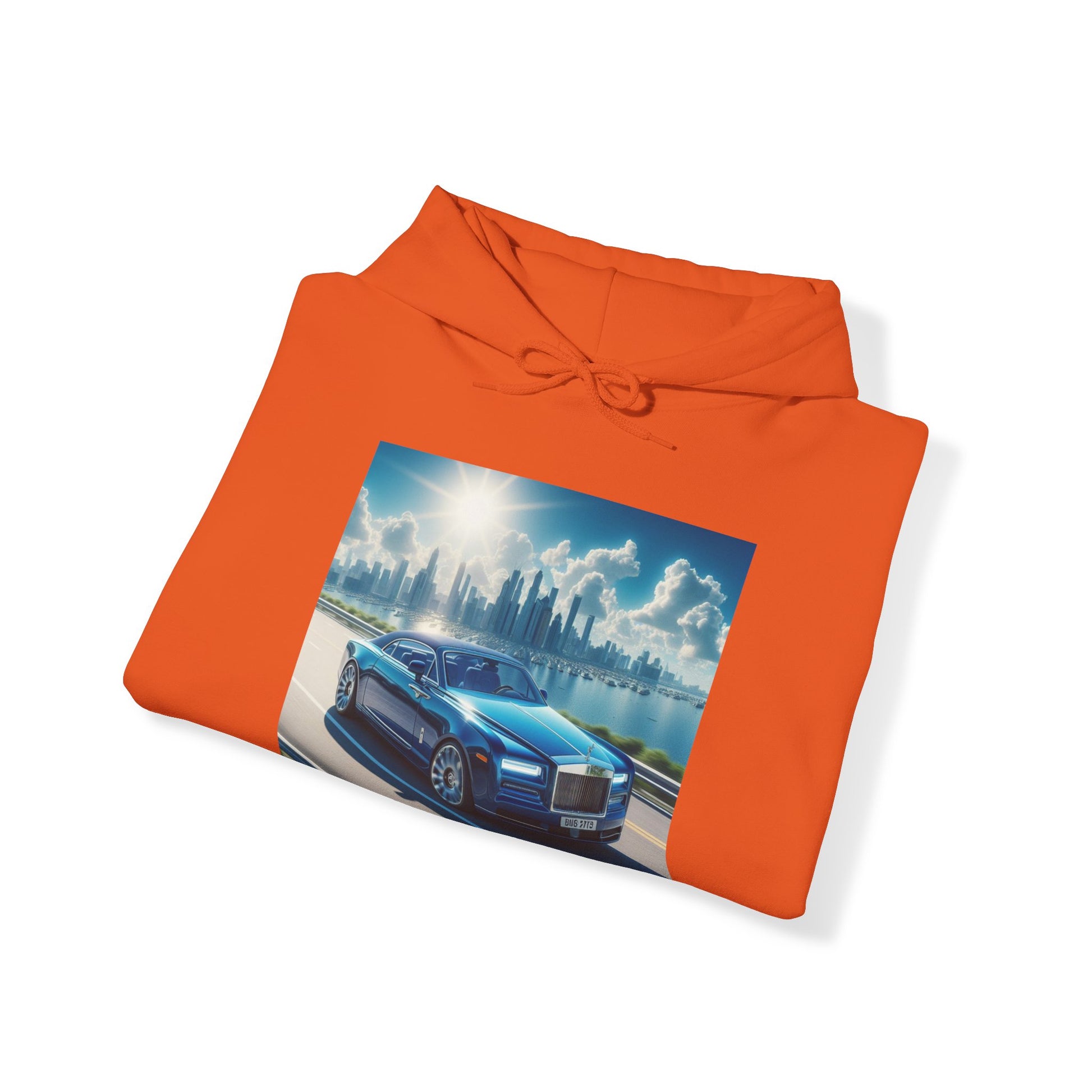 Blue Rolls Royce Hoodie Hoodie Printify